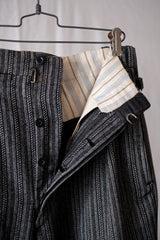 【~40's】French Vintage Wool Striped Work Pant