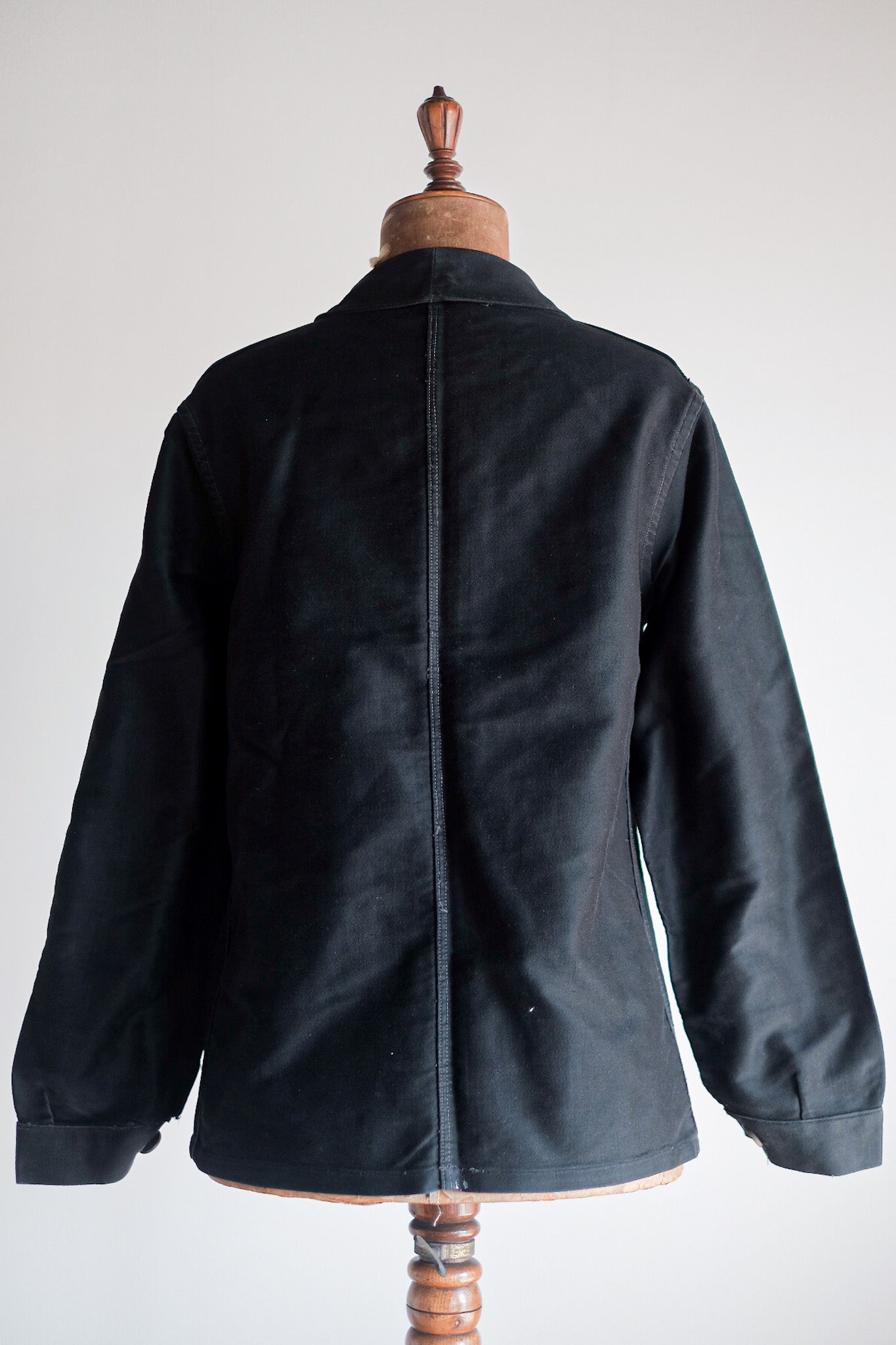［~30's］French Vintage Black Moleskin Work Jacket