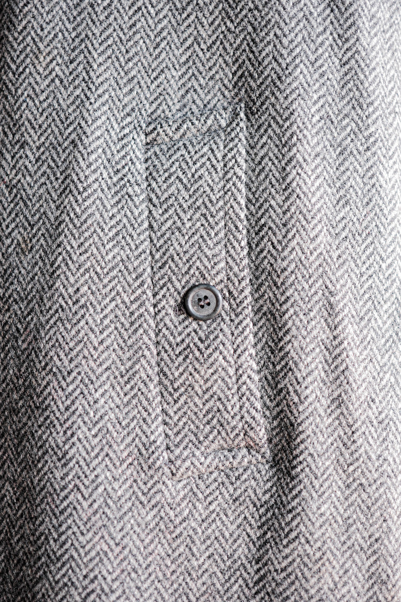 [〜90年代]老式Burberry的單一raglan balmacaan外套。54Reg“設得蘭群島”