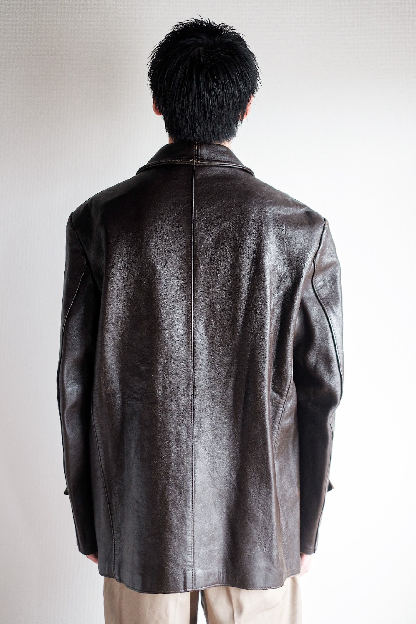 60's] French Vintage Le Corbusier Leather Work Jacket