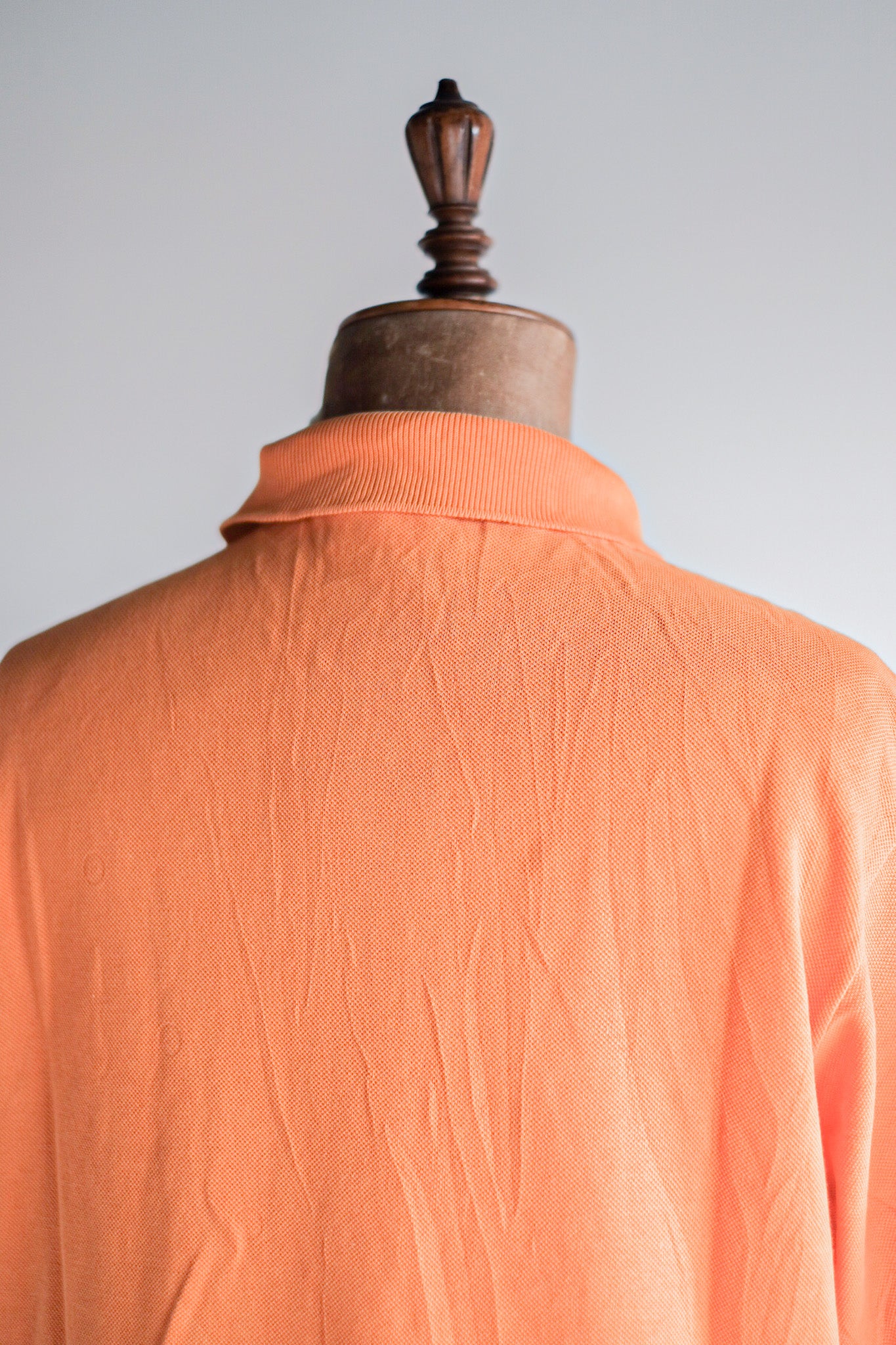 [〜80年代]顏料lacoste s/s polo襯衫尺寸。5“橙色”