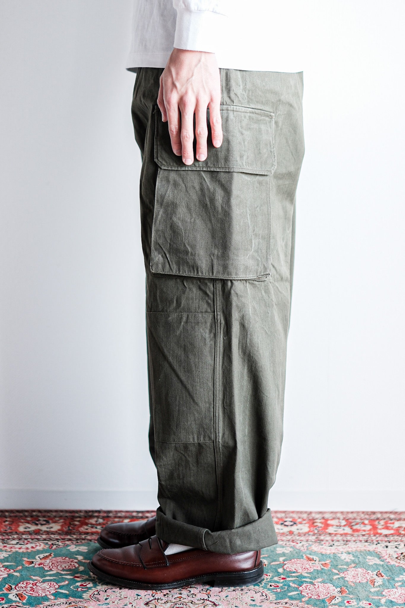 【~60's】French Army M47 Field Trousers Size.33 "Dead Stock"
