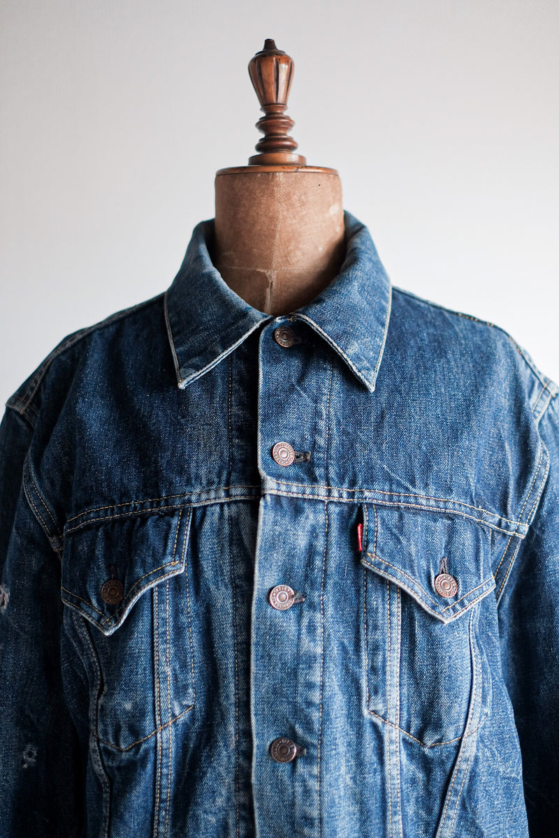 [~ 60's] ขนาดแจ็คเก็ตยีนส์ 559xx ของ Vintage Levi ขนาด 44 "รับประกัน"