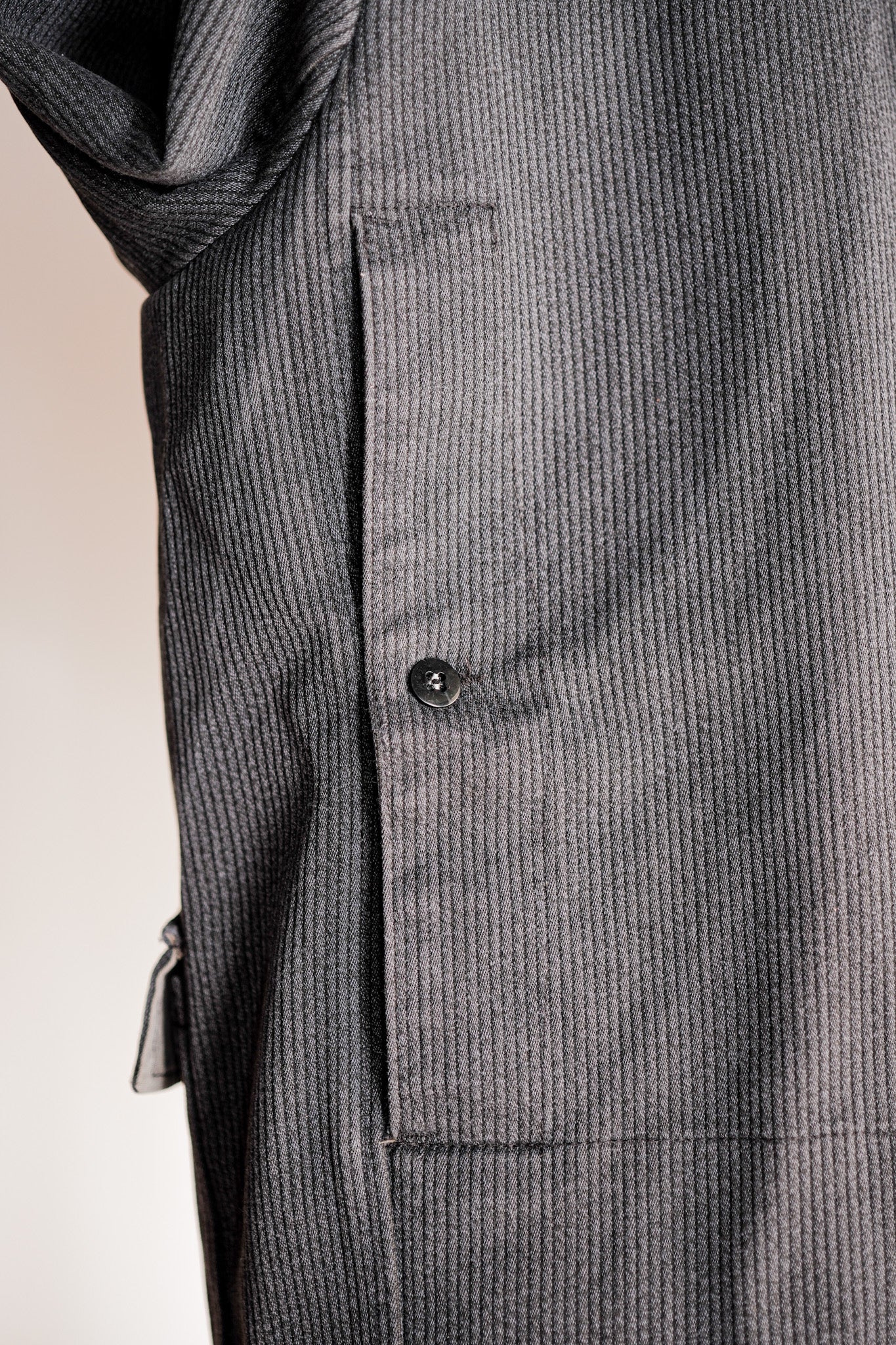 ［~60's］French Vintage Blue Gray Cotton Pique Hunting Jacket