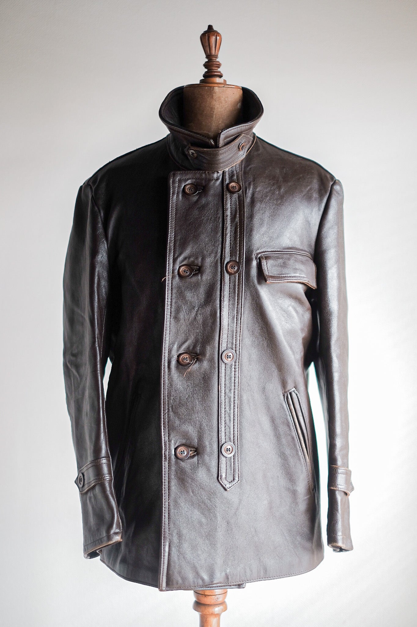 60's] French Vintage Le Corbusier Leather Work Jacket