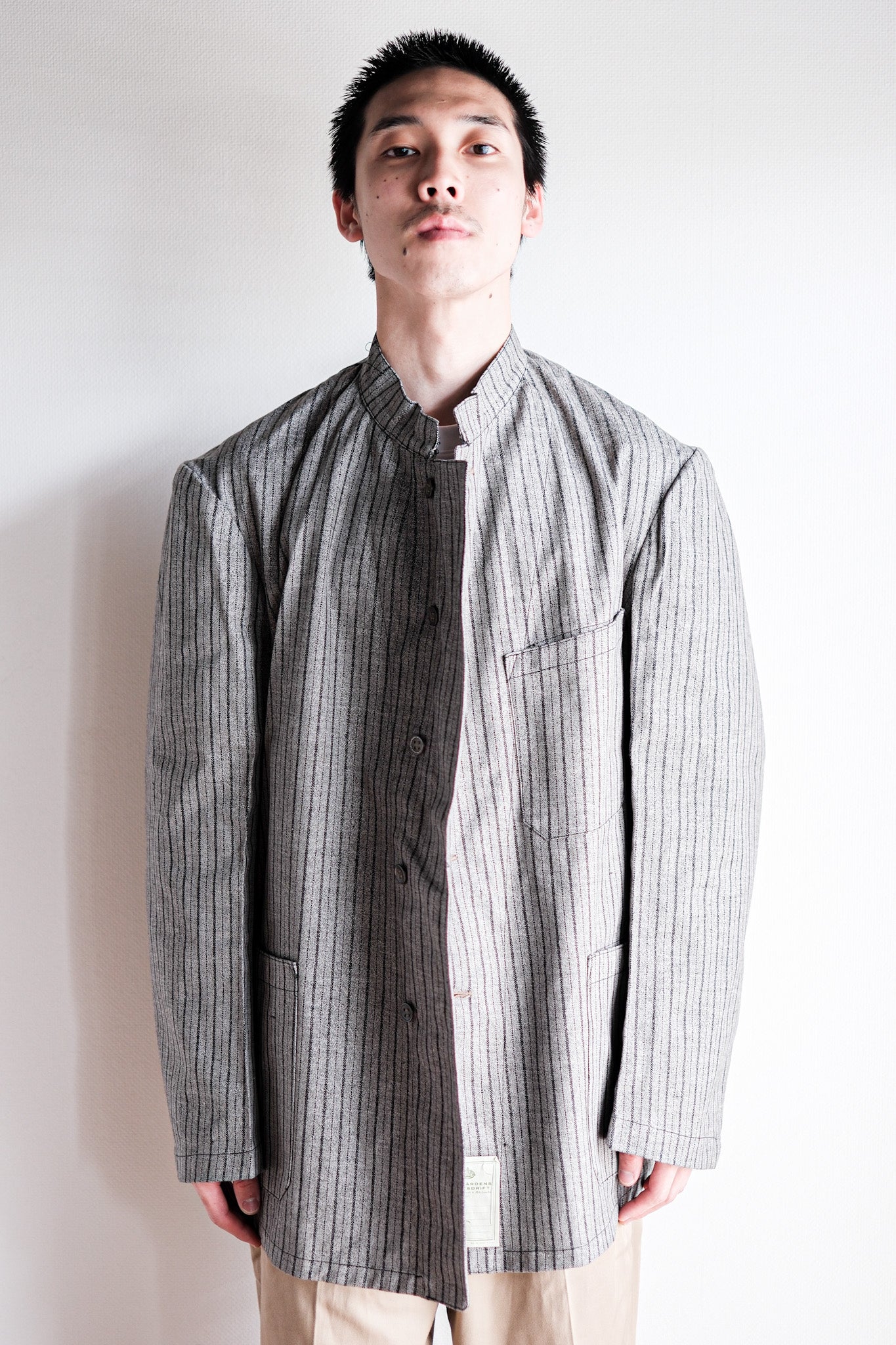 ［~40’s］Swedish Army Stand Collar Hospital Jacket “Dead Stock”