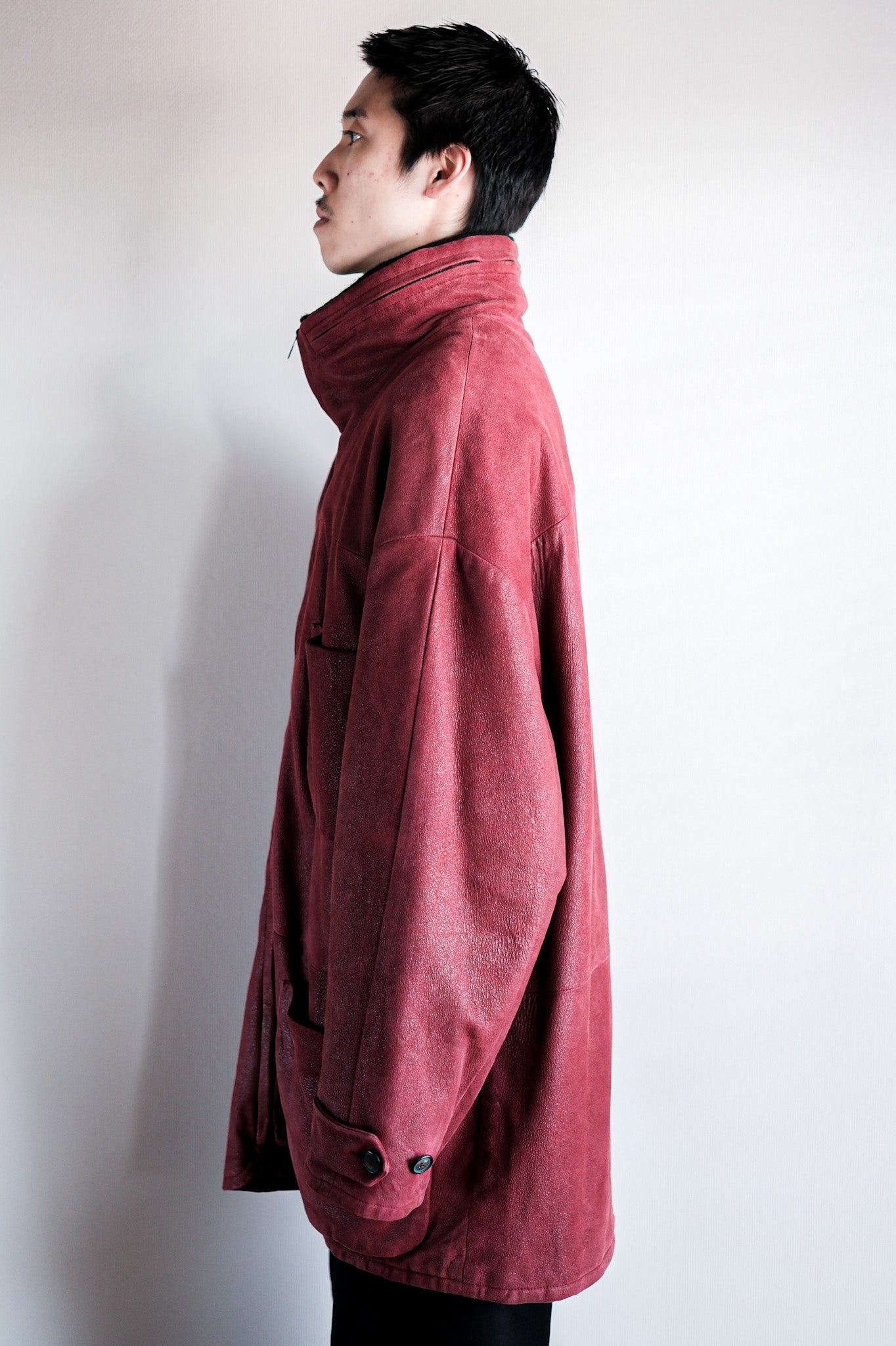 ［~90's］Old SERAPHIN Leather Reverseable Jacket Size.50