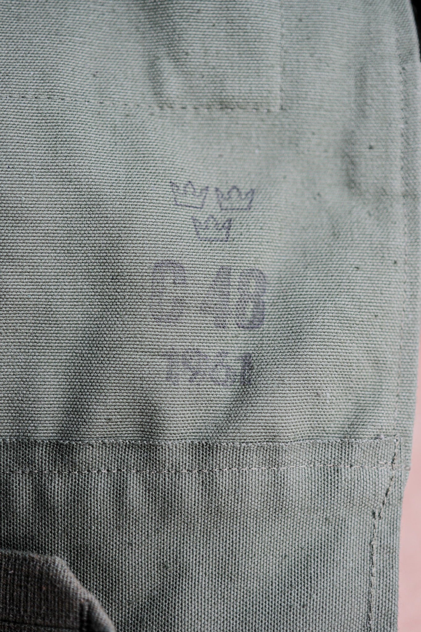 【~60's】Swedish Army Dispatch Rider Motorcycle Jacket With Liner Size.C48 "Dead Stock"