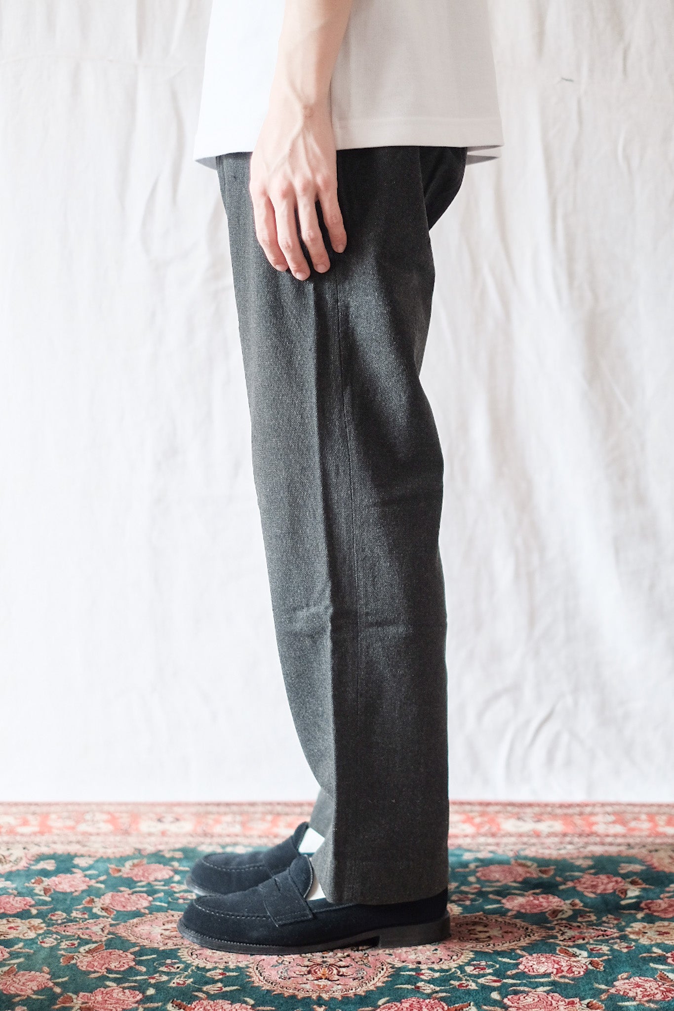 [~ 30's] กางเกงผ้าฝ้ายวินเทจฝรั่งเศส