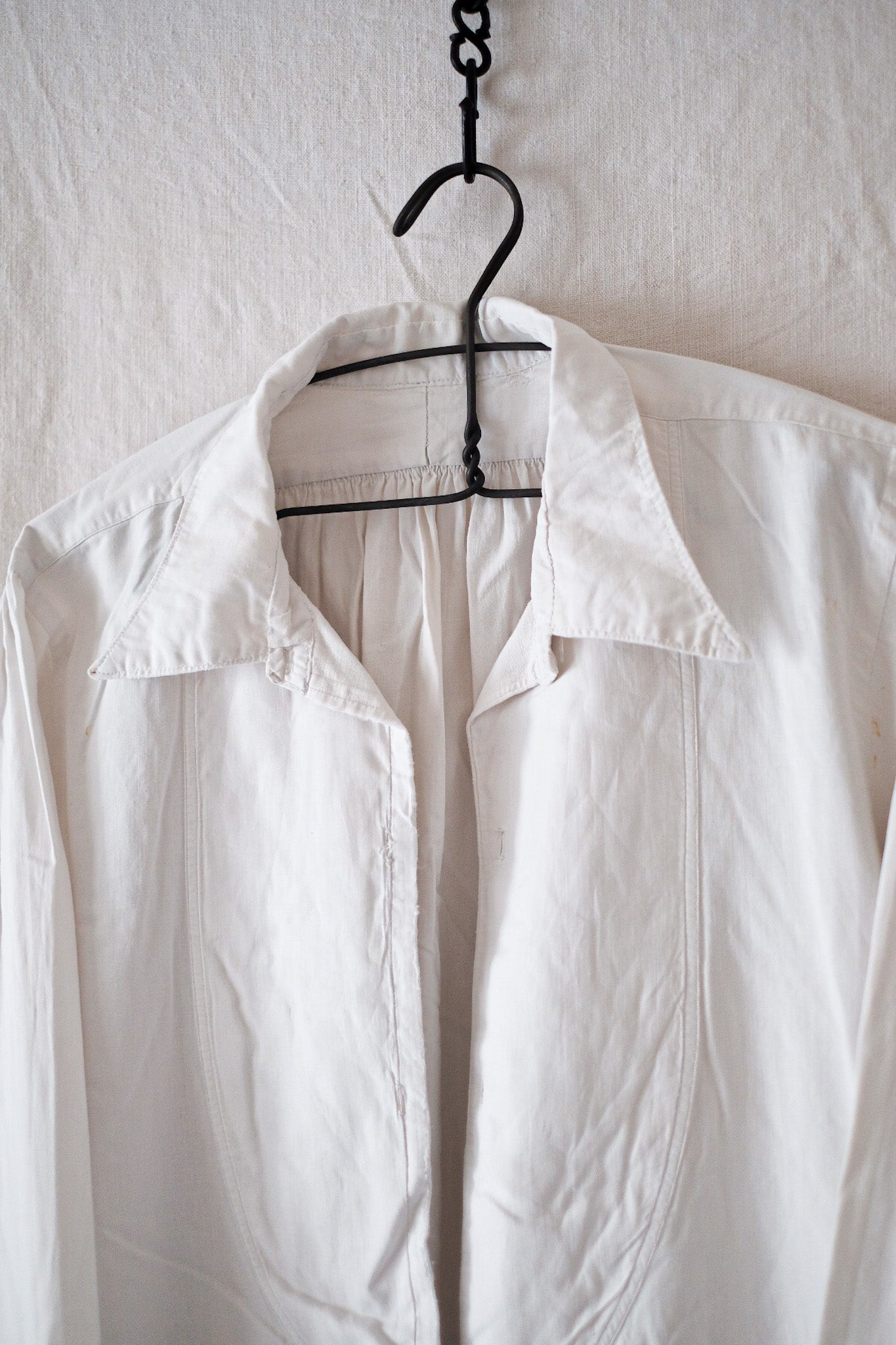 [Début 20e C] chemise en coton antique française