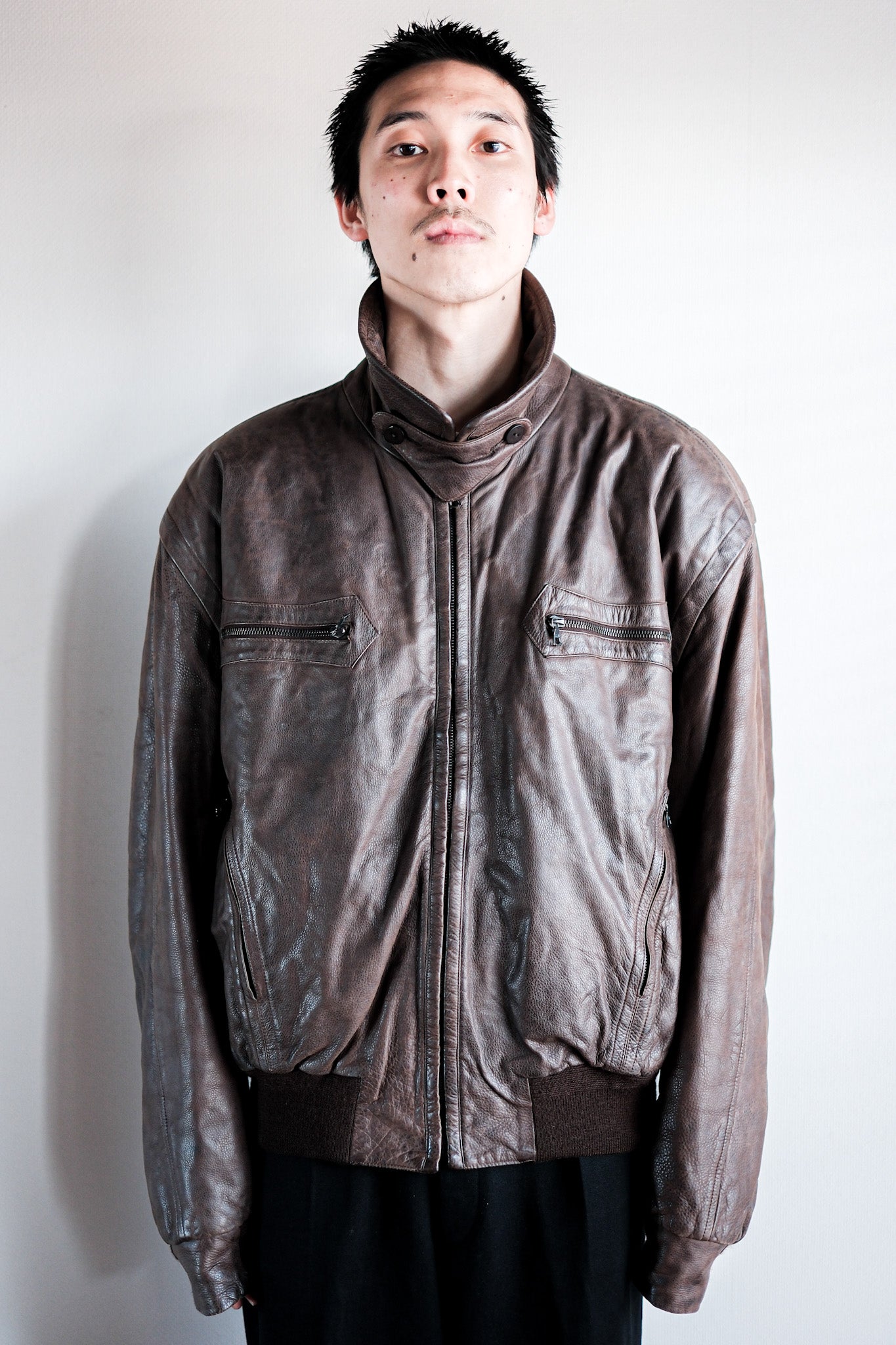 ［~90's］Old SERAPHIN Leather Jacket Size.52