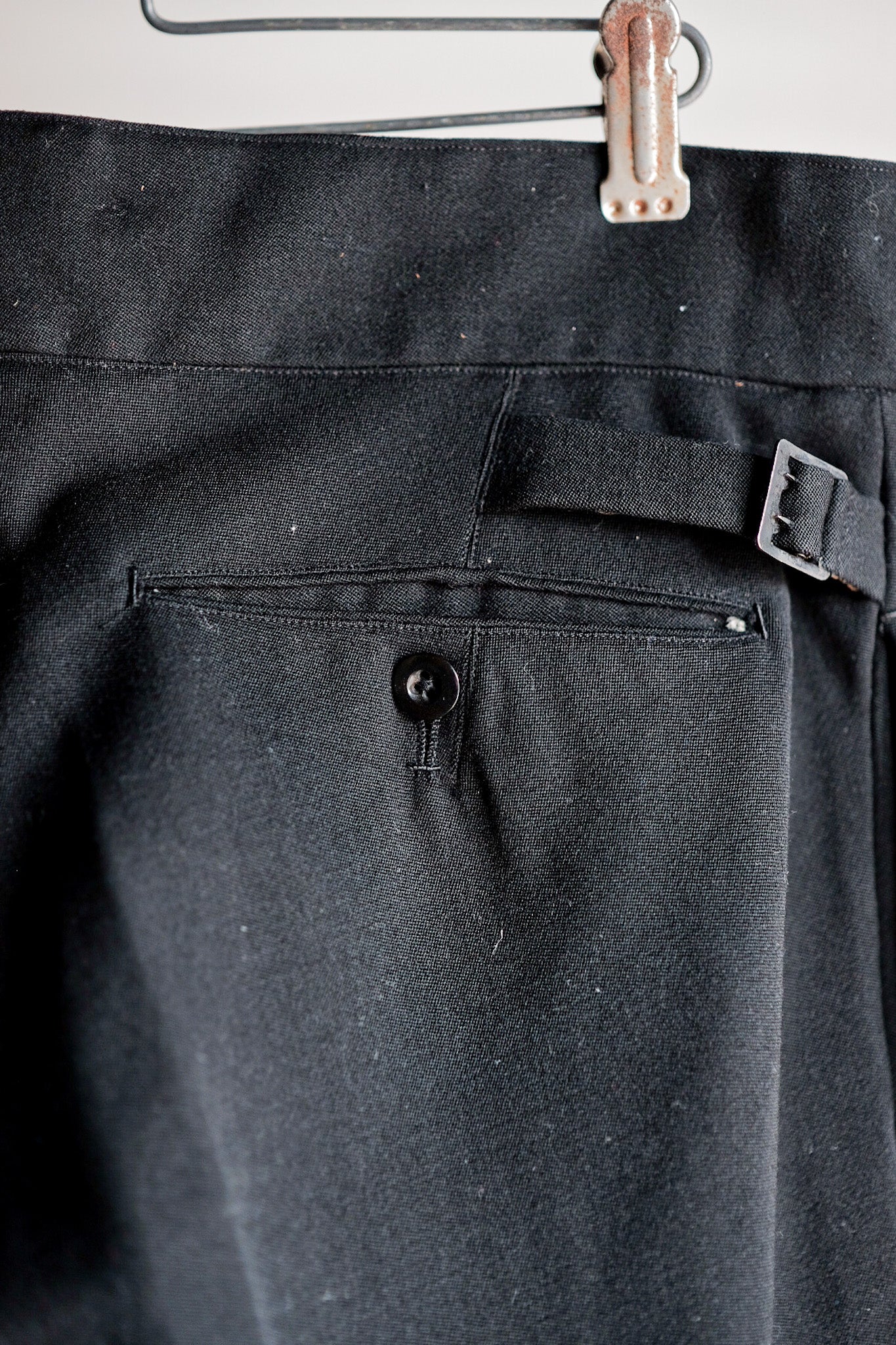 [~ 40's] pantalon de laine noire vintage française
