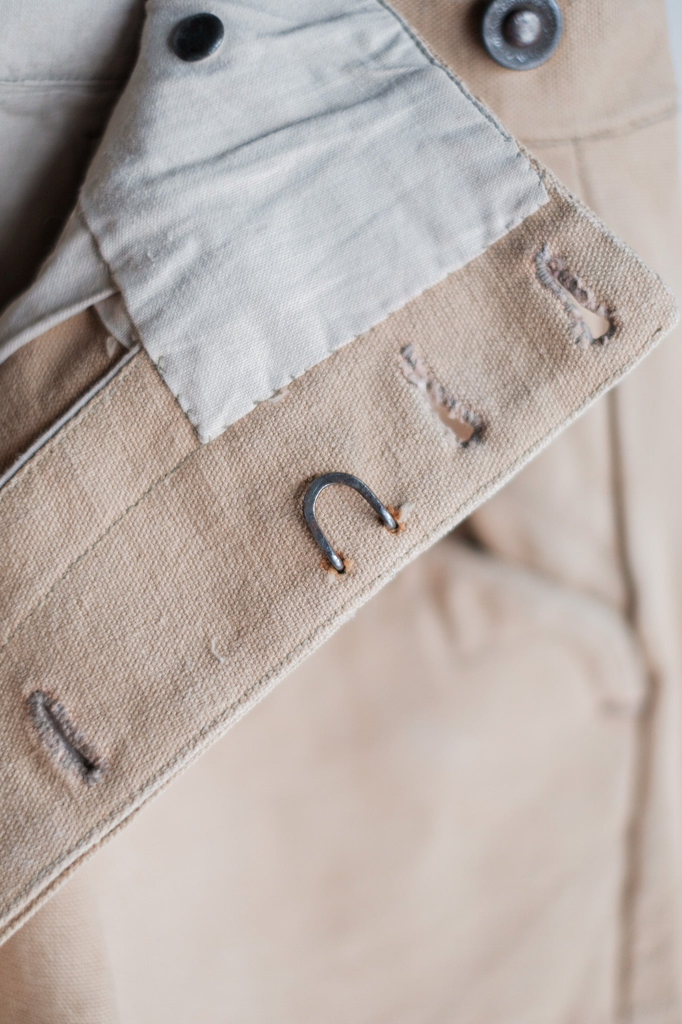 ［~30's］French Vintage Cotton Canvas Work Pants