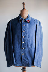 [~ 30's] แจ็คเก็ต French Vintage Indigo Metis Fireman