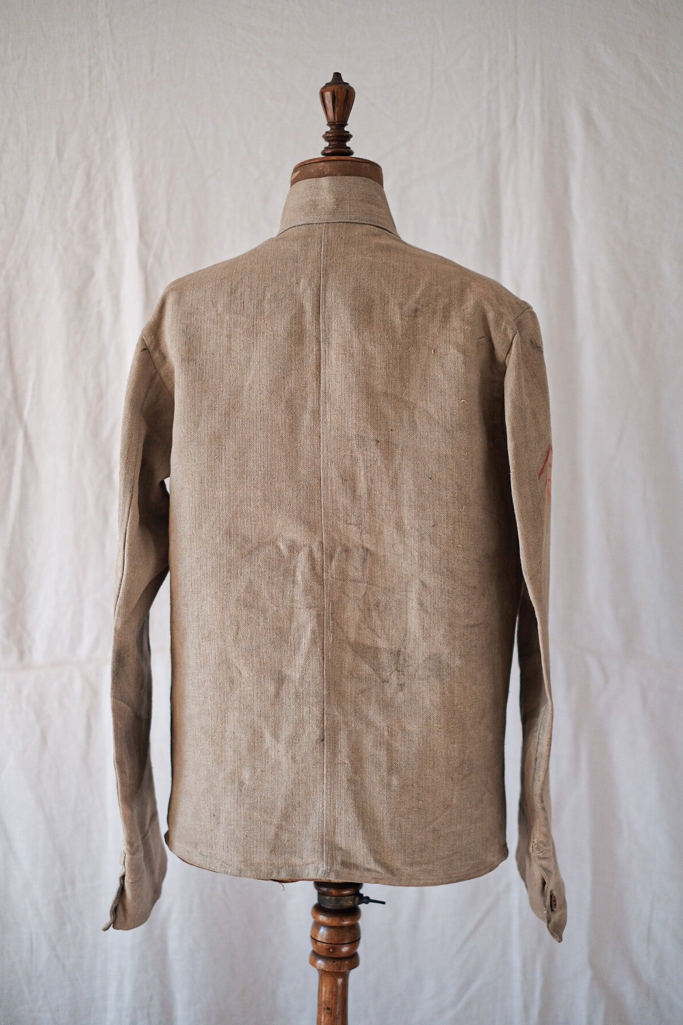 10's] French Army WW1 Linen HBT Bourgeron Jacket