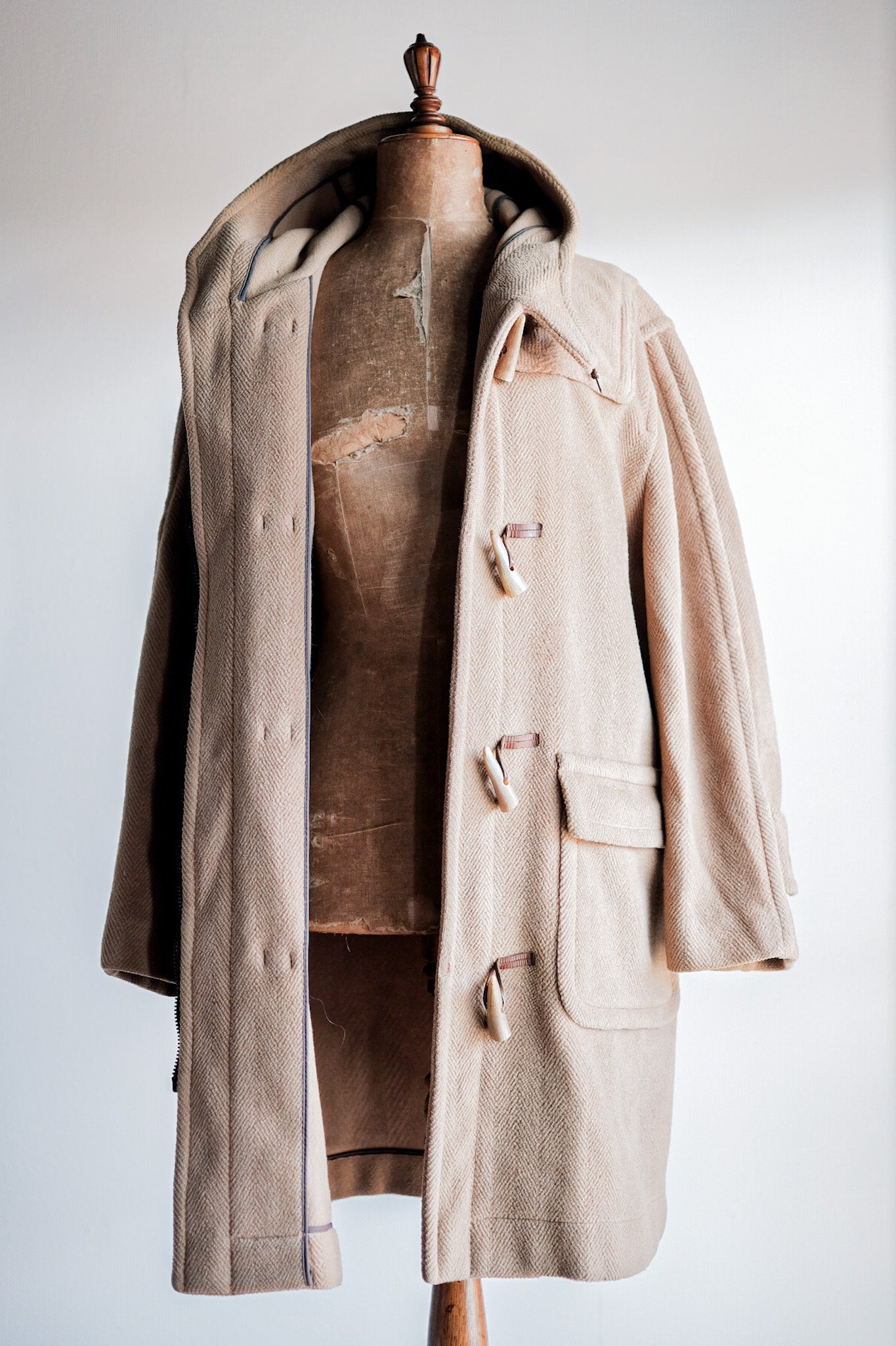 ［~80's］Old England Wool Duffle Coat Made by INVERTERE "Moorbrook"