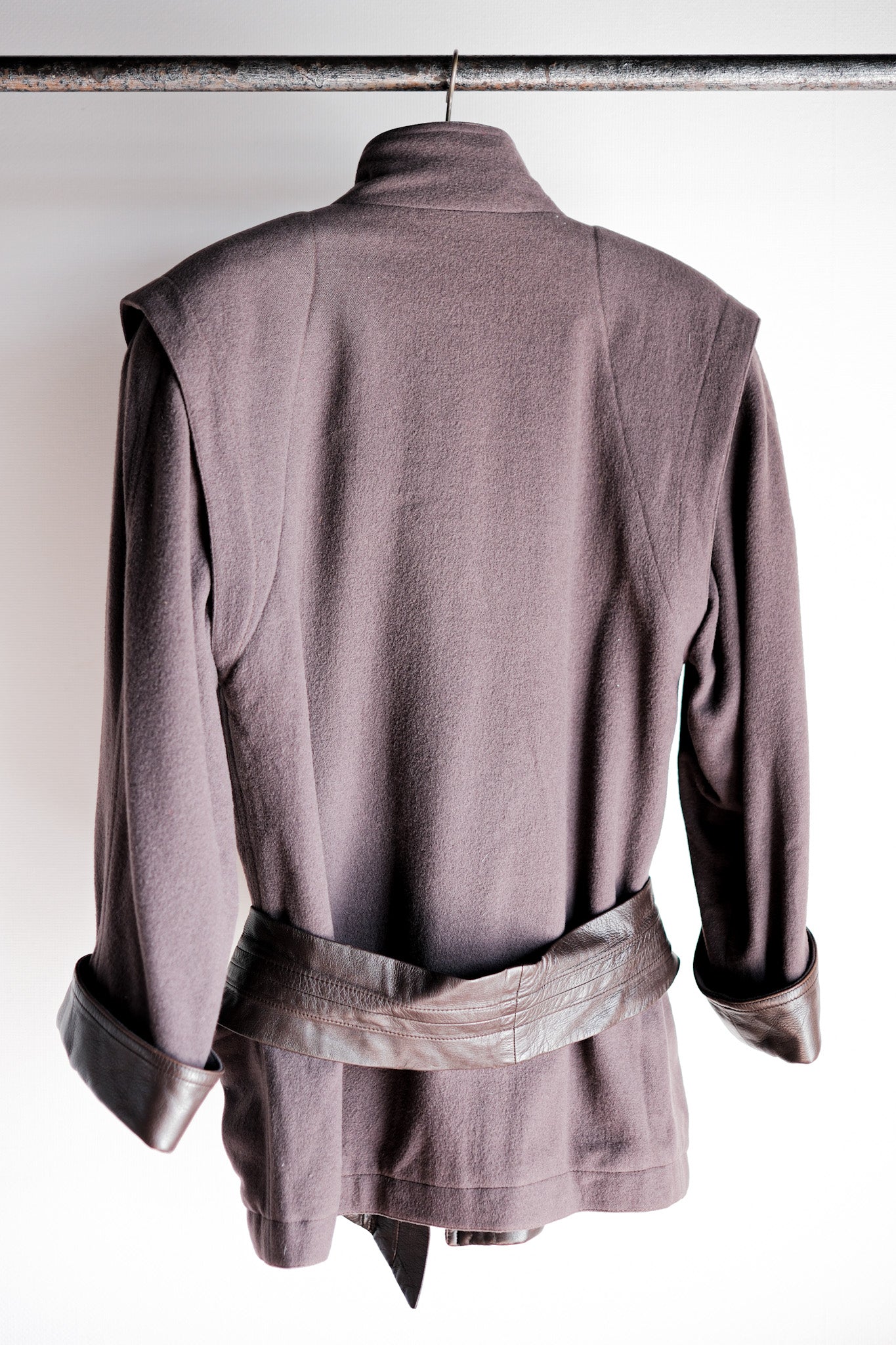 ［~80's］Old Gucci Wool Leather Jacket Size.42