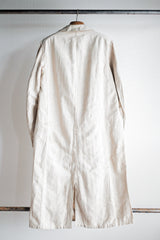[~ 30's] เสื้อคลุมผ้าลินินวินเทจฝรั่งเศส