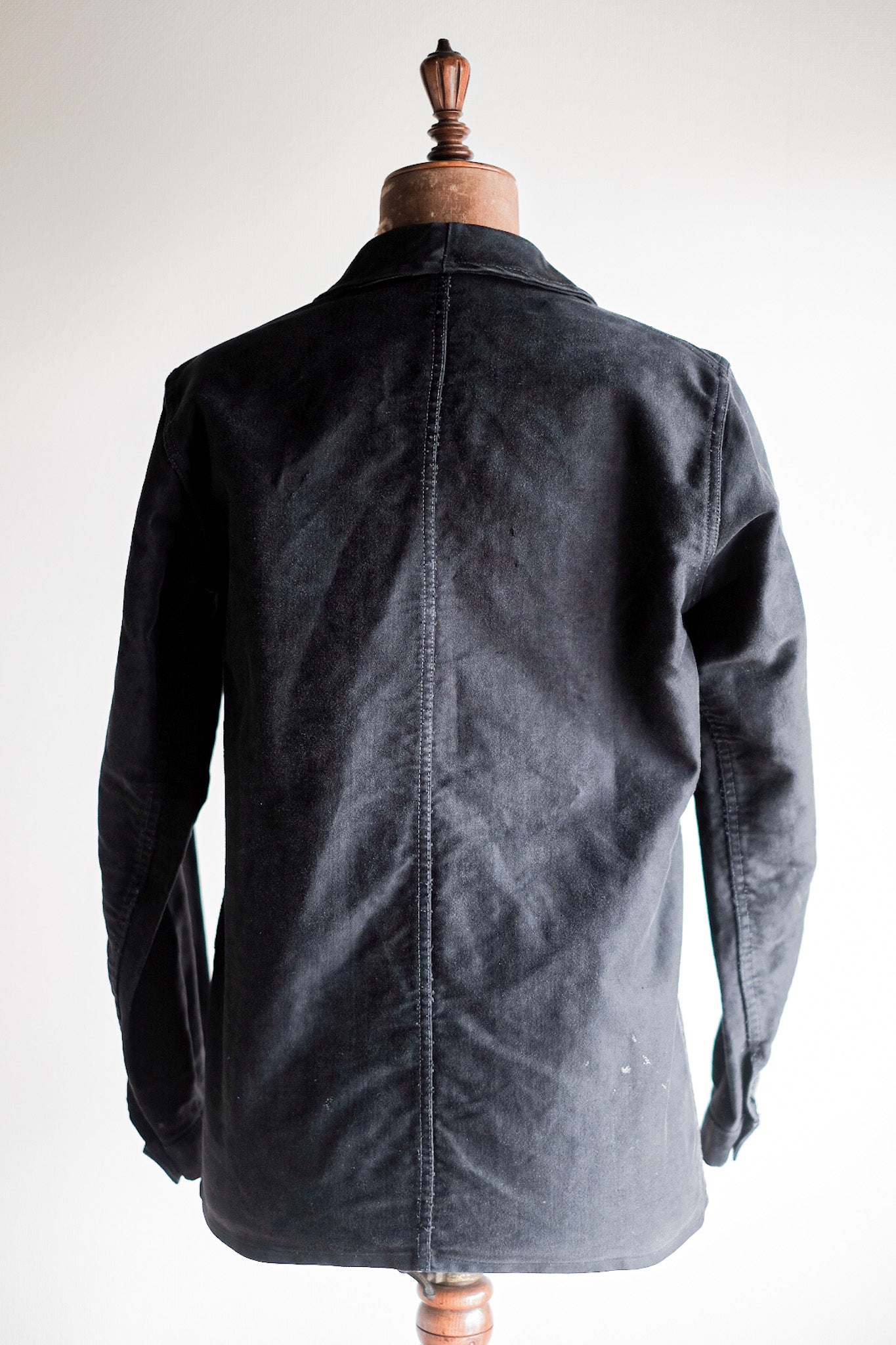 ［~60's］French Vintage Black Moleskin Work Jacket