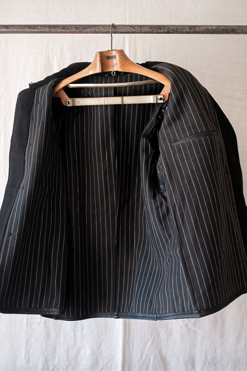 [~ 50's] แจ็คเก็ตหนัง LE Corbusier Vintage French Vintage "Collar Wool" "Dead Stock"