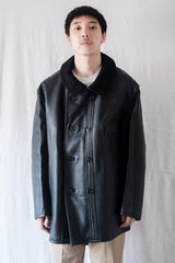[~ 50's] แจ็คเก็ตหนัง LE Corbusier Vintage French Vintage "Collar Wool" "Dead Stock"