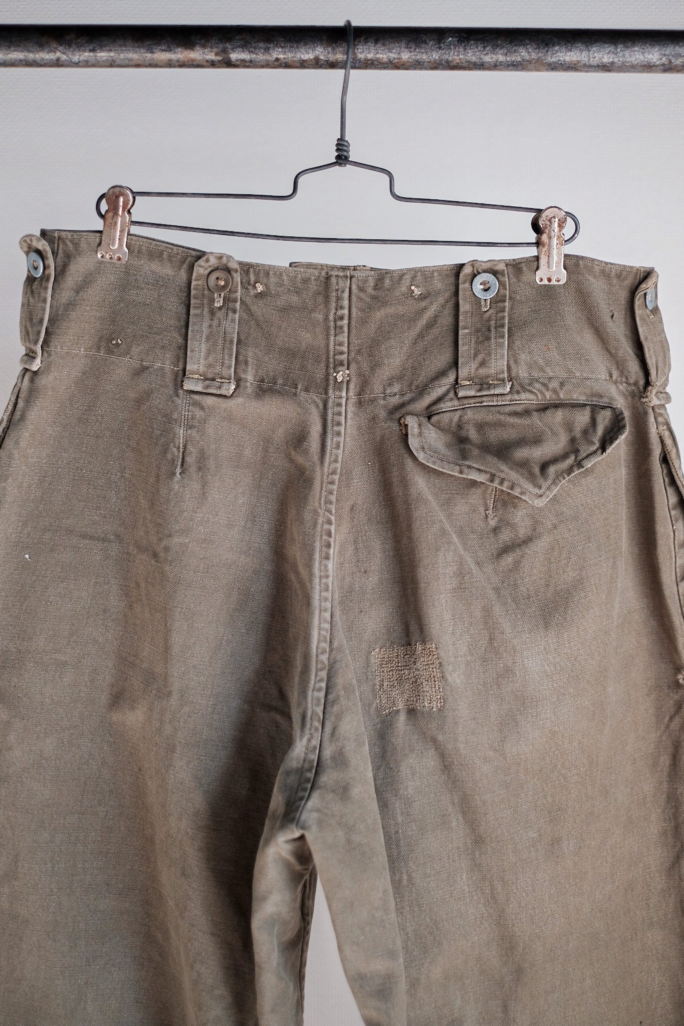 【~40's】French Army M44 Field Trousers Size.84XC