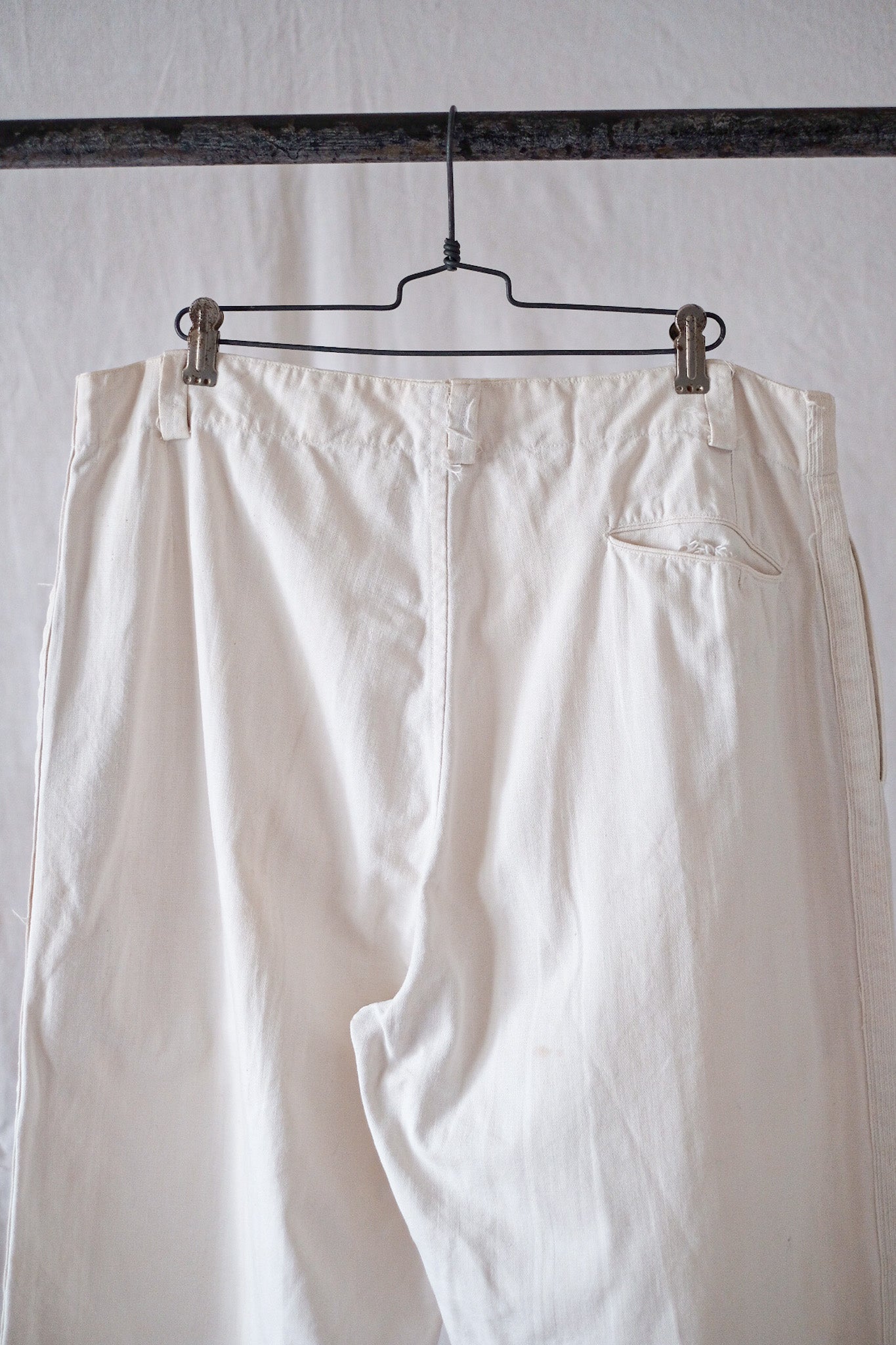 [〜40年代]美國牛頭白色統一褲子“世紀”