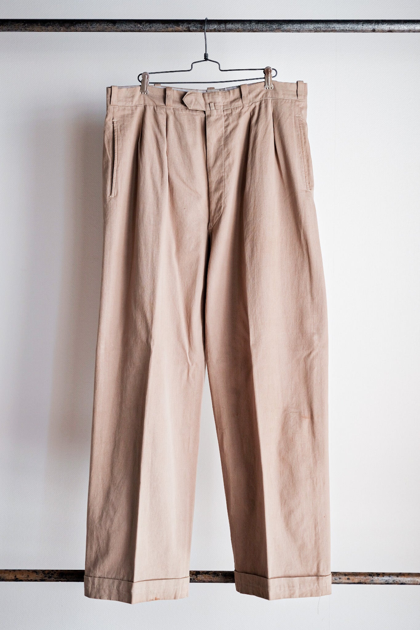 【~ 50'S】 Pantalon chino en coton vintage français