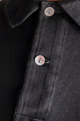 [~ 80's] Chemise Lacoste S/S Polo Size.5 "Black"