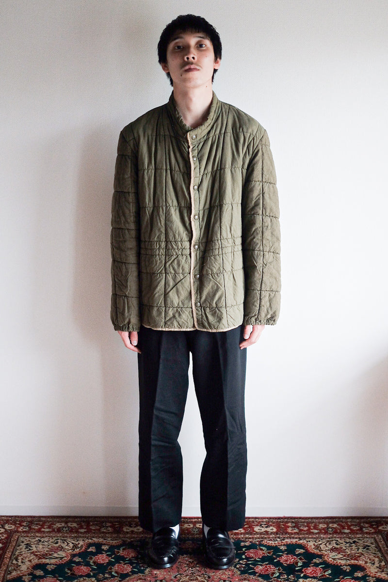 【~50's】French Army Quilted Liner Jacket Size.6