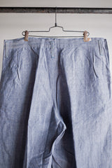 [~ 50's] กองทัพเรือฝรั่งเศส Ramie Linen Sailor Pant "Dead Stock"