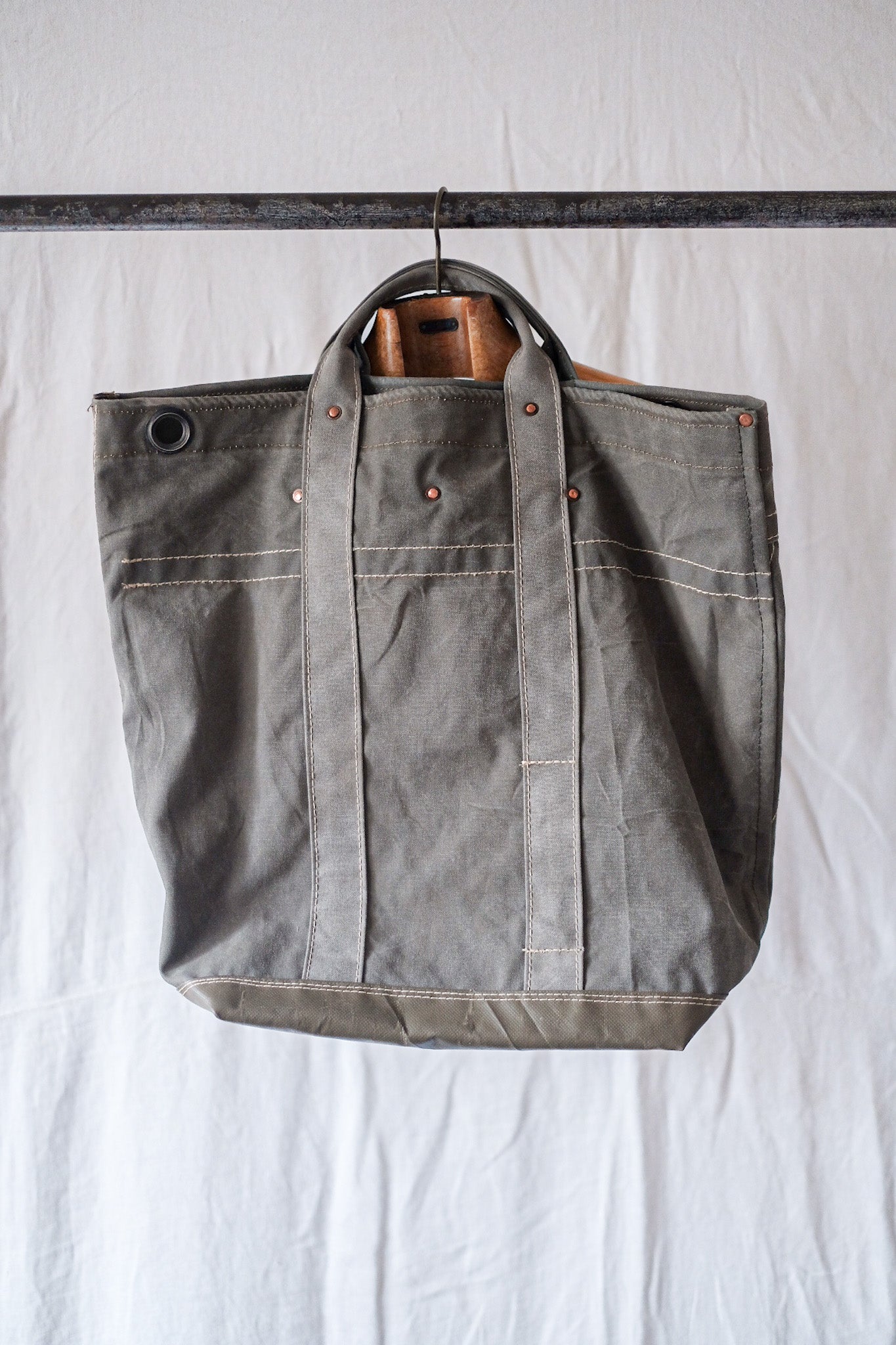 [~ 50's] French Army Tote Bag "Tent Fabric"