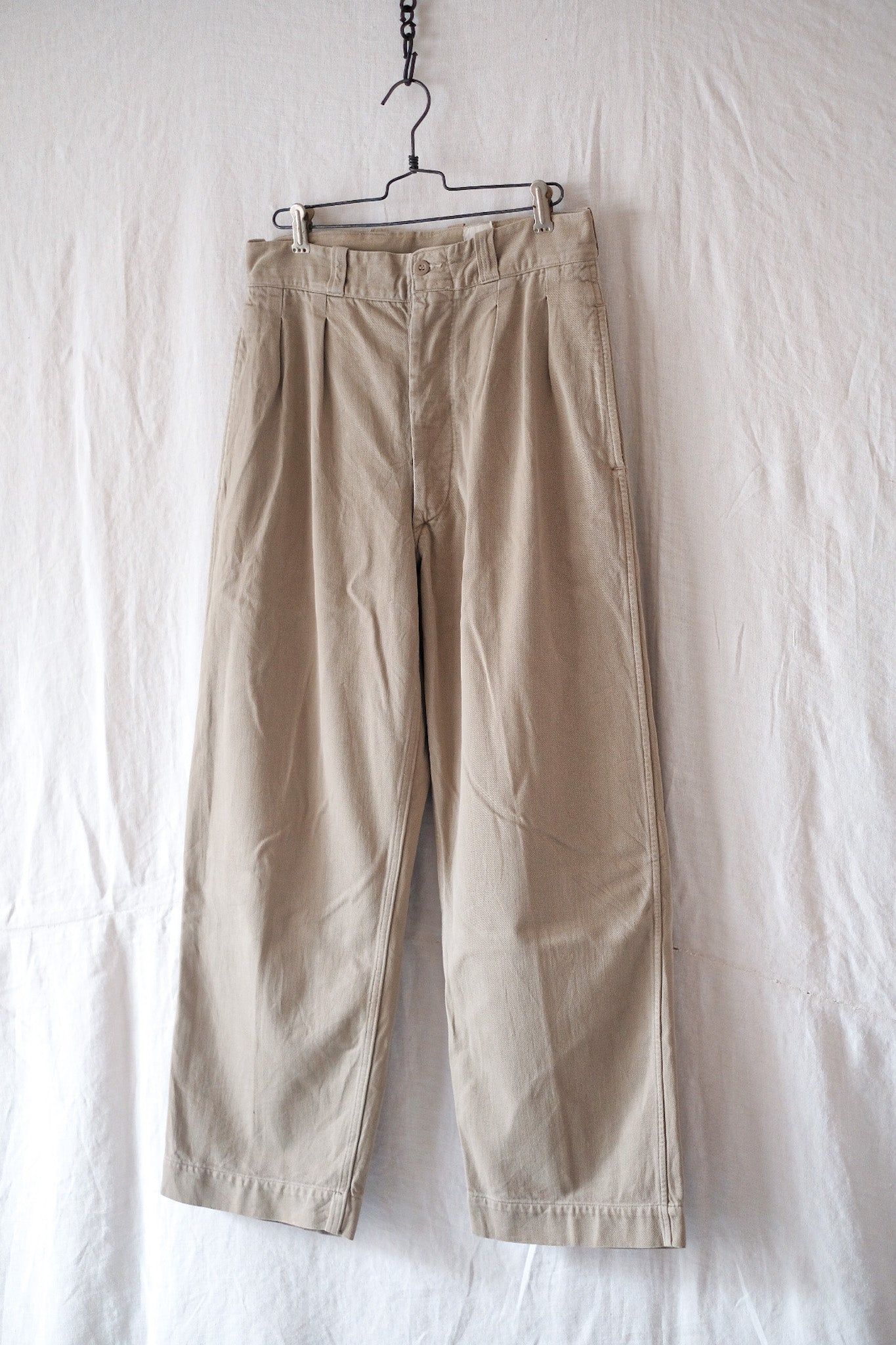 【~60's】French Army M52 Chino Trousers Size.12
