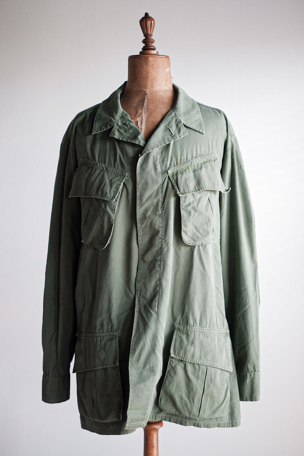 【~60's】US Army Jungle Fatigue Jacket "3rd Type" Size.LARGE-REGULAR