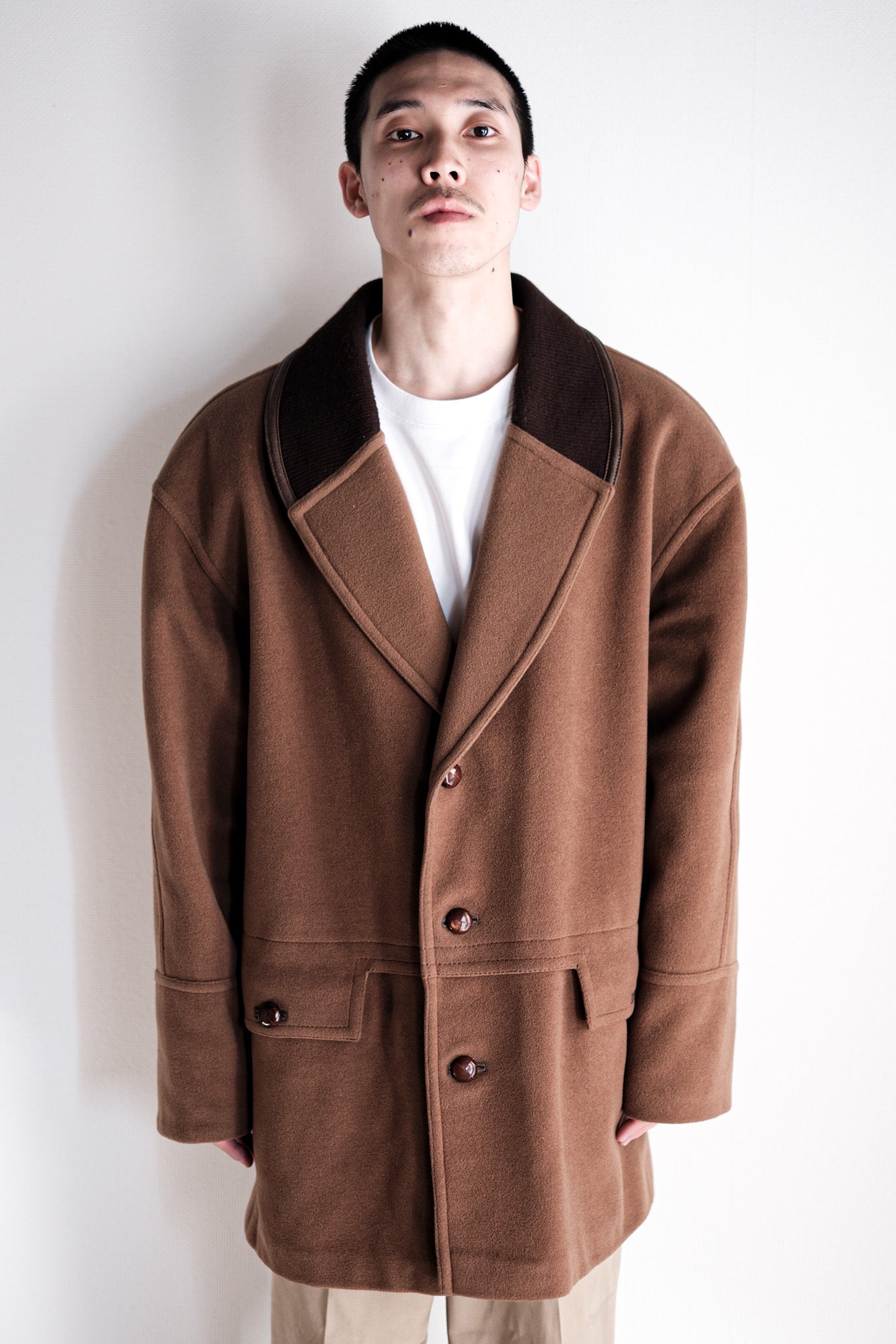 【~80's】Old Gucci Shawl Collar Cashmere Jacket Size.50