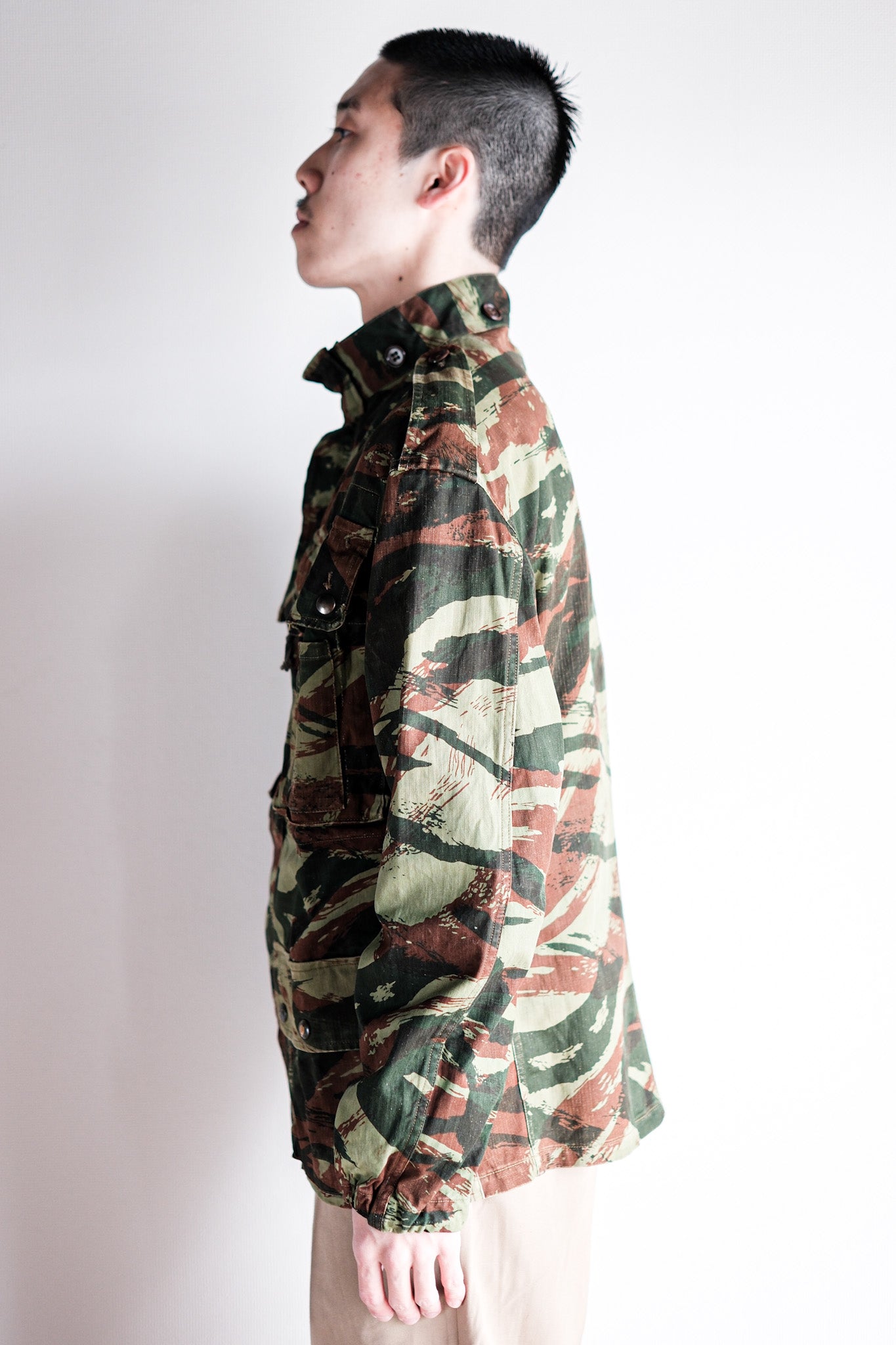 【~60's】French Army TAP47/56 Lizard Camo Paratrooper Jacket