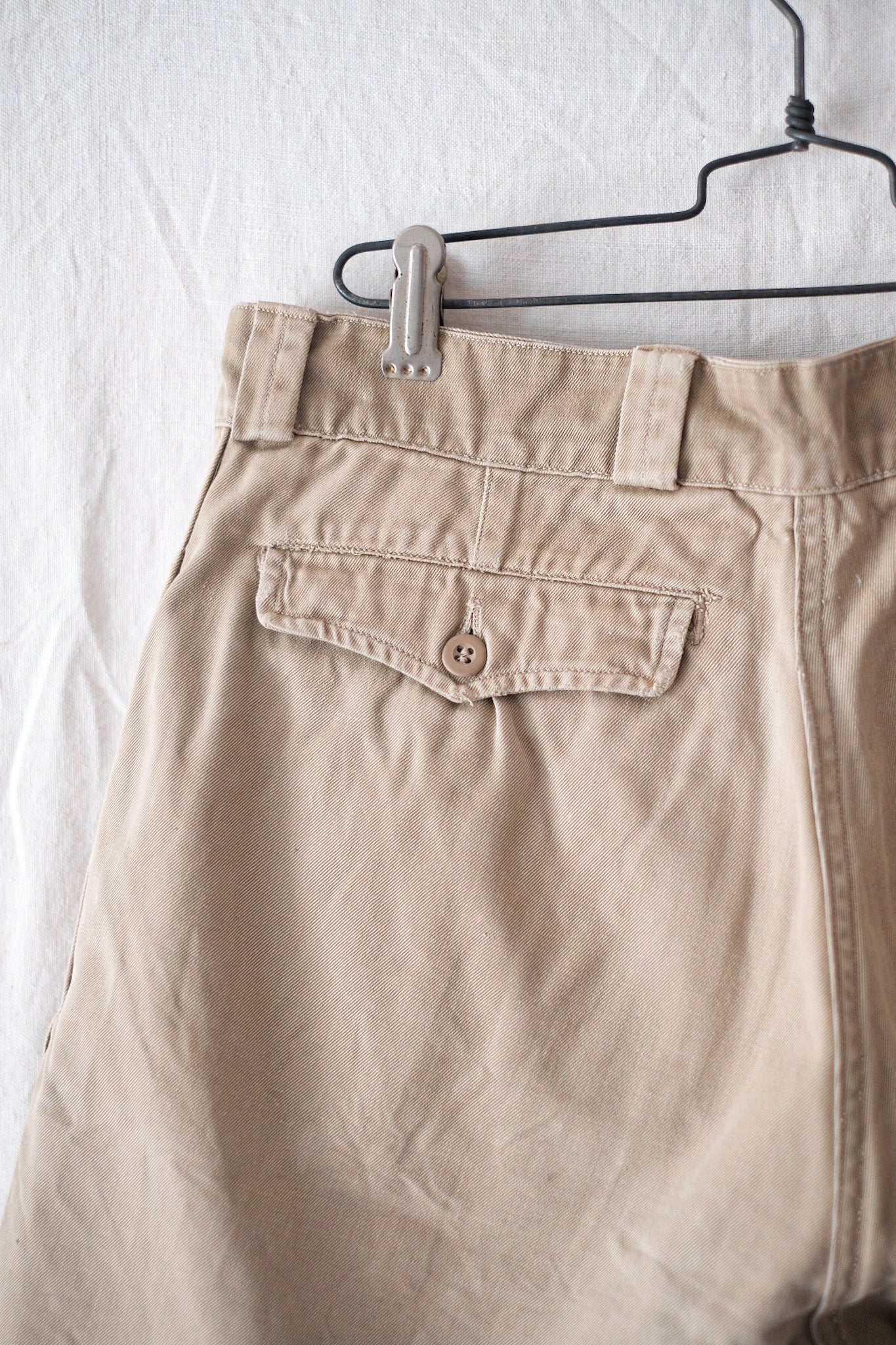 [~ 60's] French Army M52 CHINO SHORTS SIZE.2
