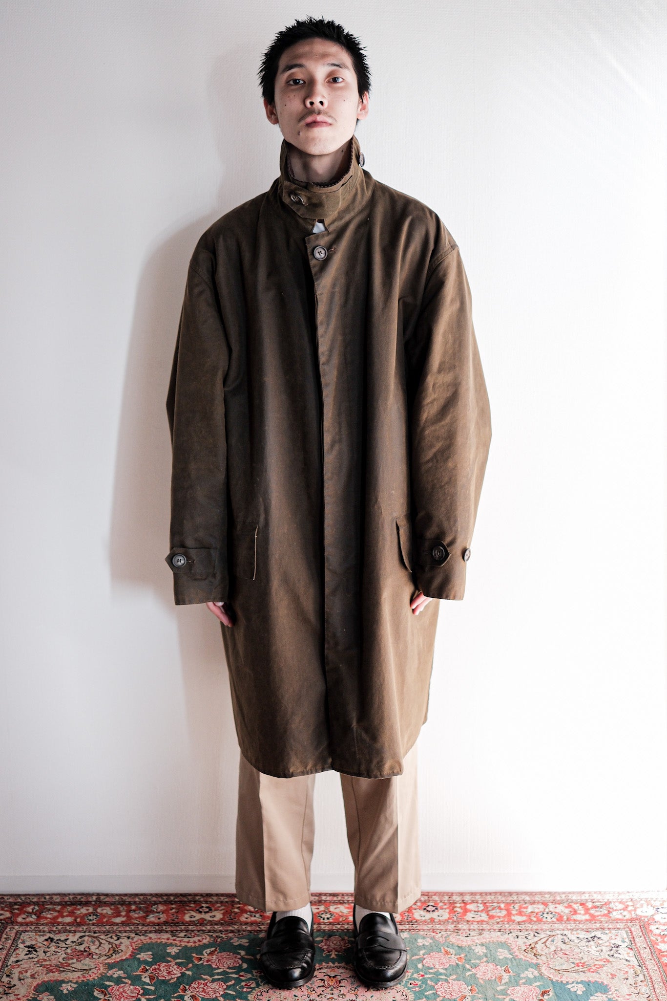 ［~90's］Vintage Barbour "ORIGINAL 3/4 COAT" 3 Crest Size.EX LARGE