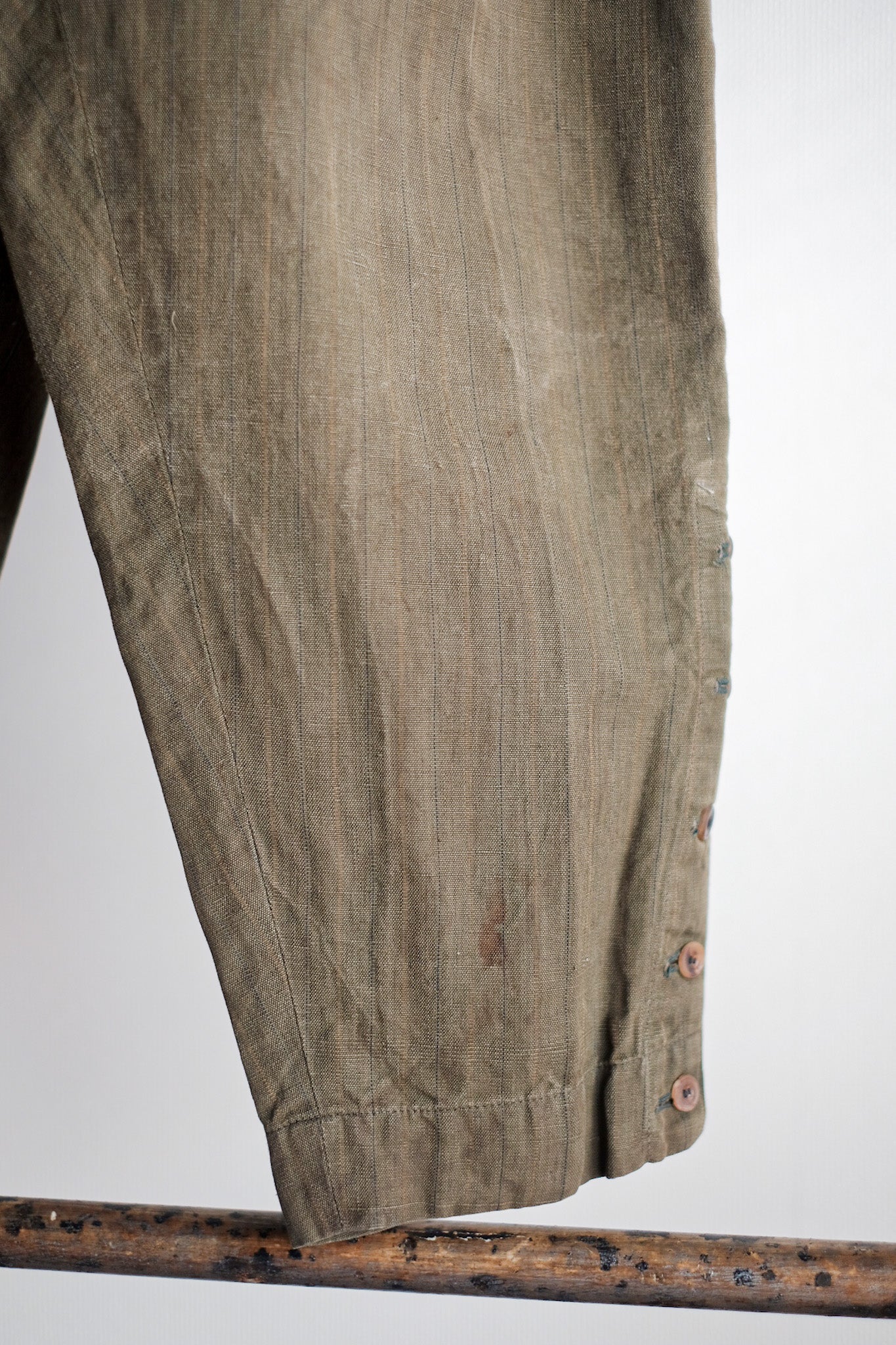 ［~20's］French Vintage Moss Green Hunting Gilet & Jodhpurs "Au Louvre"