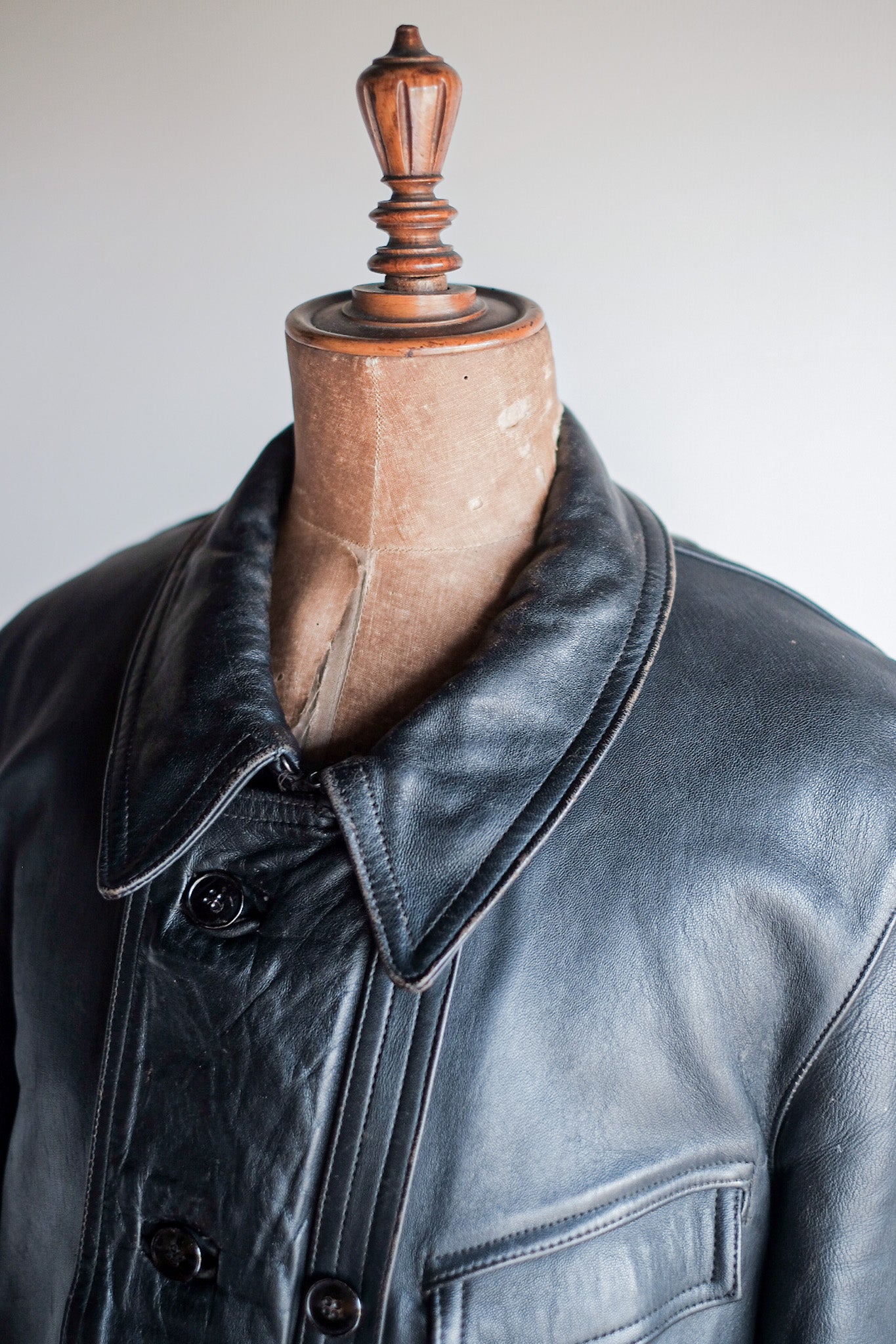 50's] French Vintage Le Corbusier Leather Work Jacket