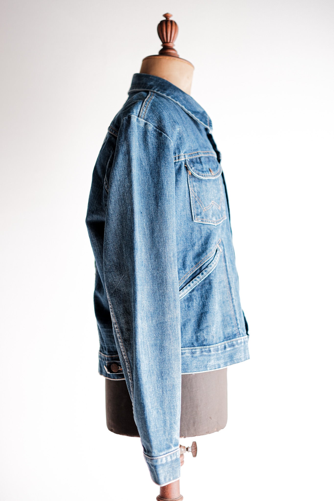 【~70's】Vintage Wrangler 124MJ Denim Jacket With Patches Size.44