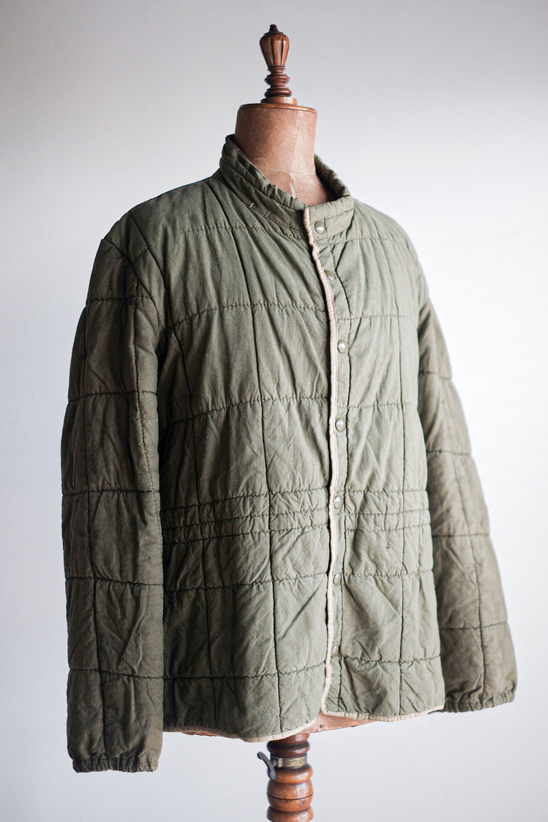 【~50's】French Army Quilted Liner Jacket Size.6