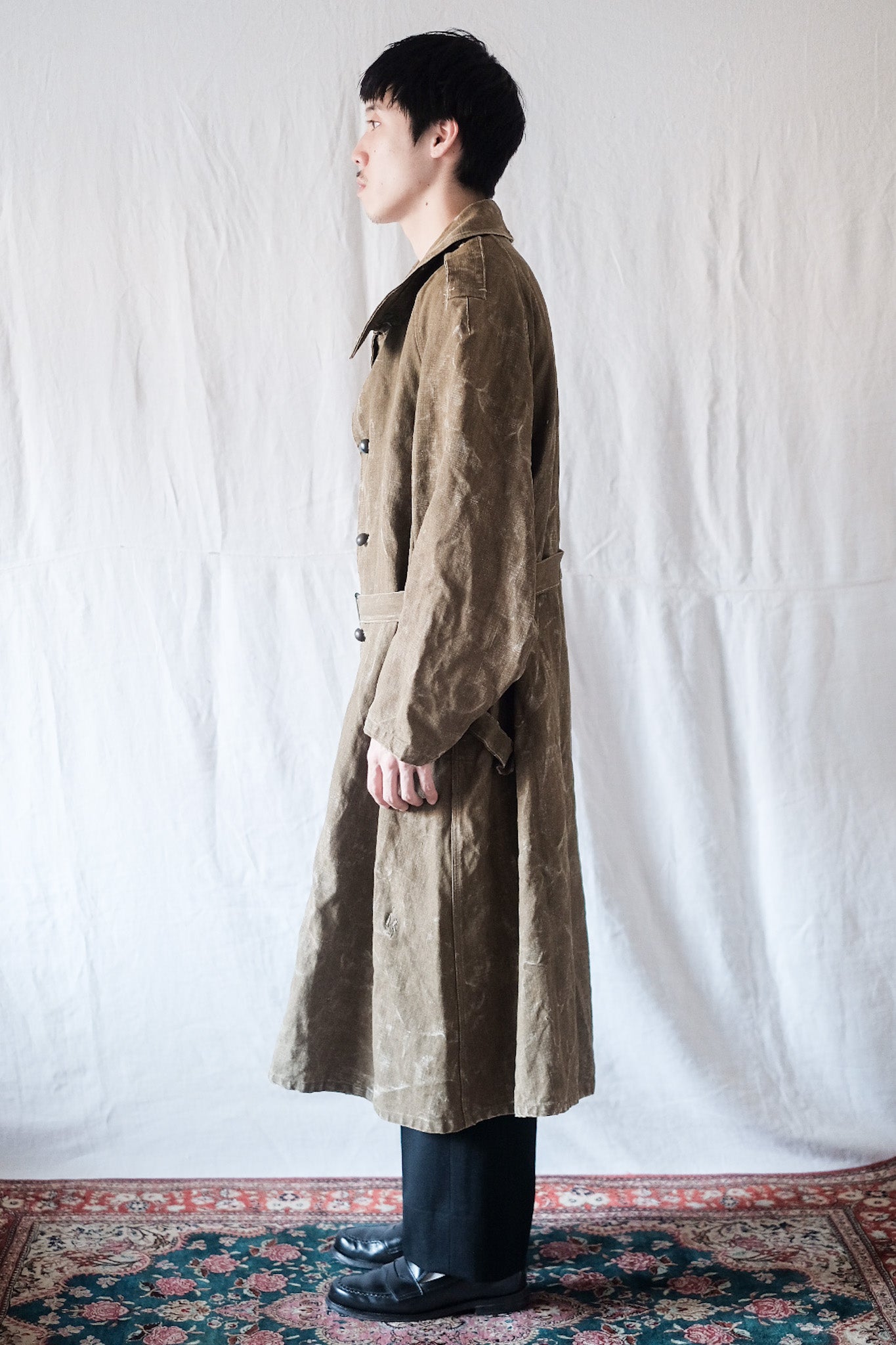 30's] French Army M35 Motorcycle Coat 