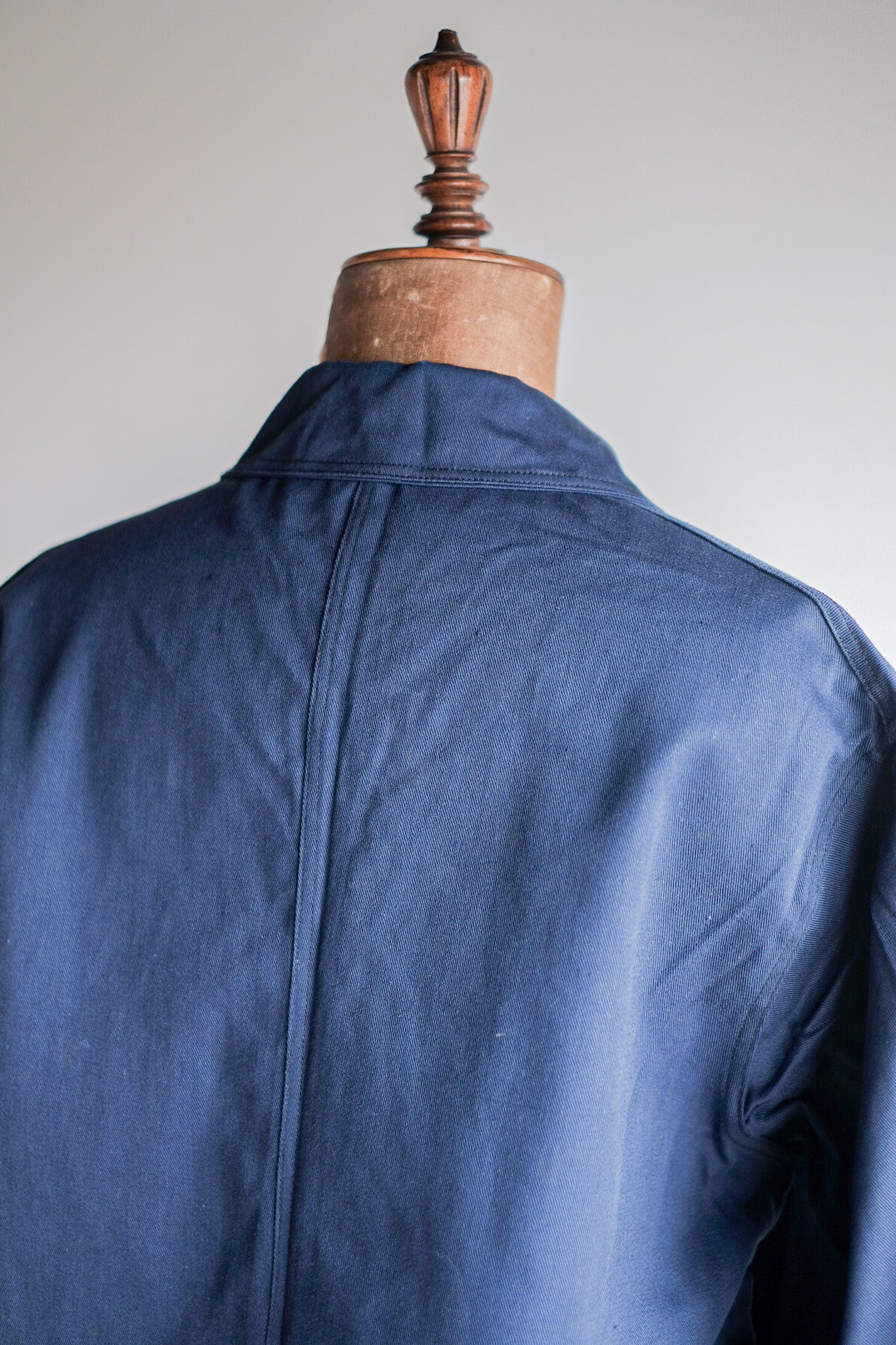 【~50's】French Vintage Blue Cotton Twill Work Jacket "Dead Stock"