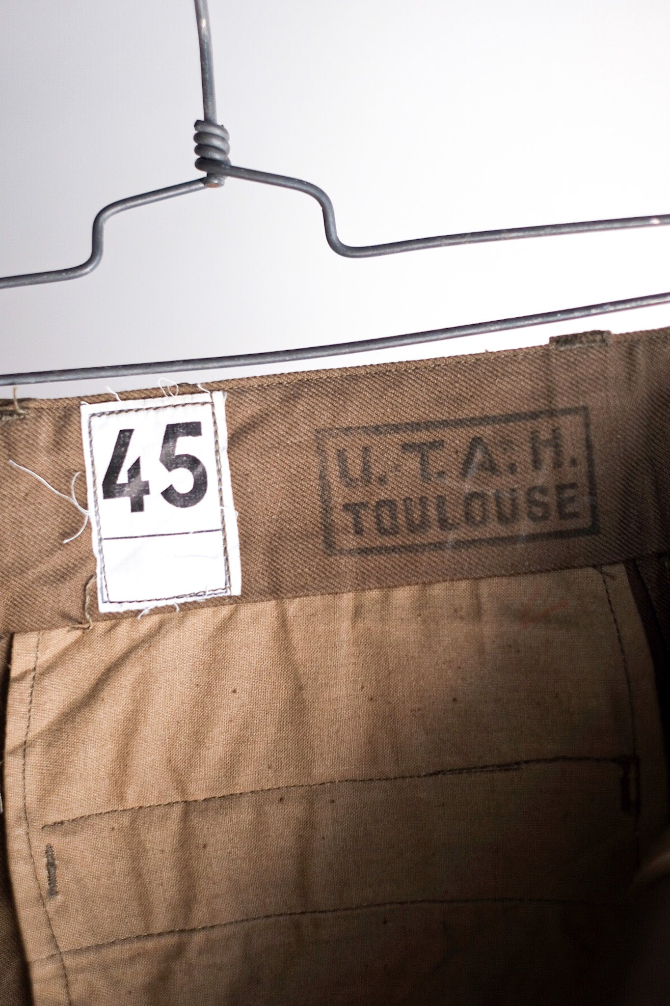 ［~50's］French Army M47 Field Trousers Size.45 "Dead Stock"