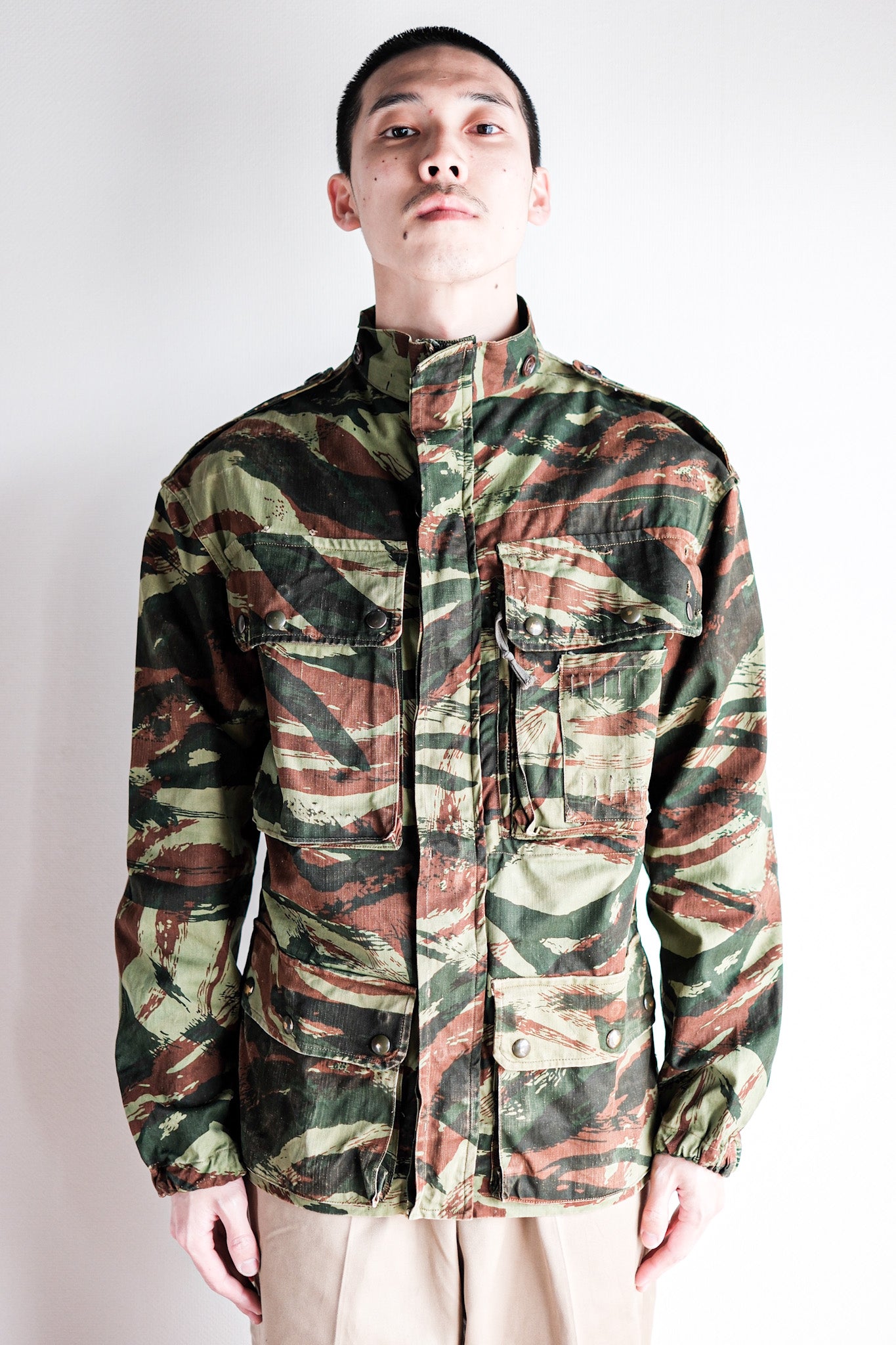 【~60's】French Army TAP47/56 Lizard Camo Paratrooper Jacket