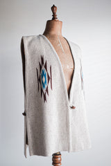 [~ 40's] เสื้อกั๊กผ้าขนสัตว์ Chimayo ของ Ortega Vintage