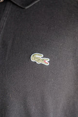 [~ 80's] Chemise Lacoste S/S Polo Size.5 "Black"