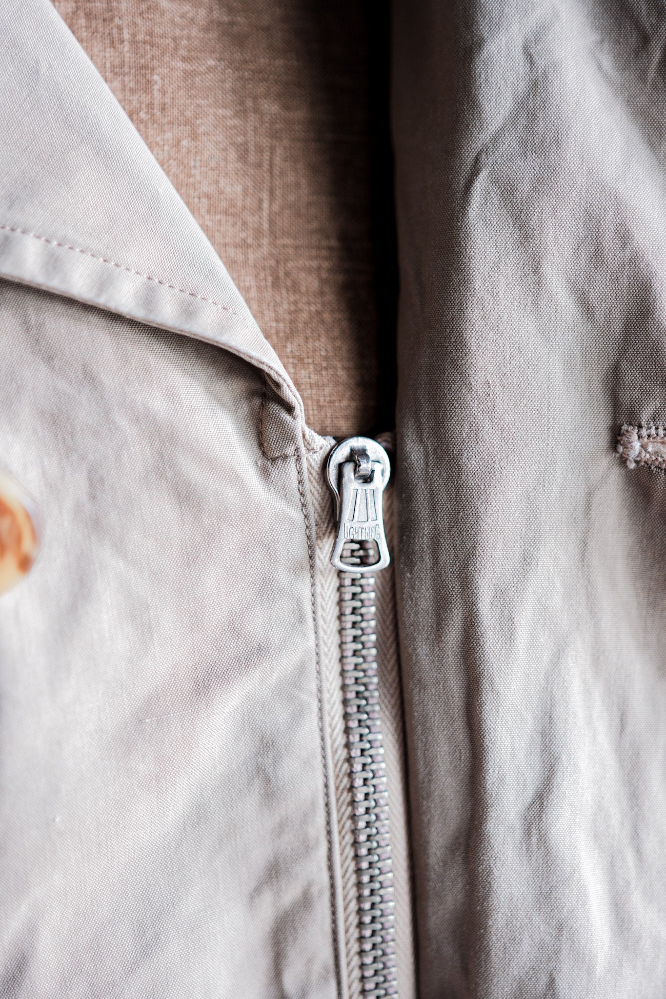 【~50's】British Vintage Half Belt Ventile Jacket "Elton Weatherpoof"