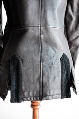 [~ 90's] Old Emporio Armani Stand Jacket หนังขนาด 48